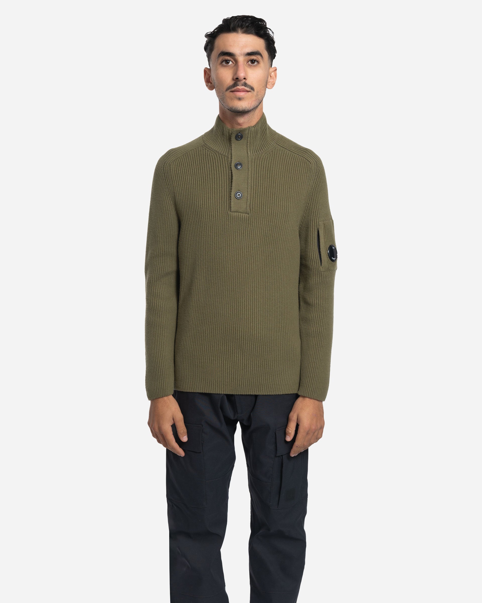 Pull Côtelé Semi-Boutonné