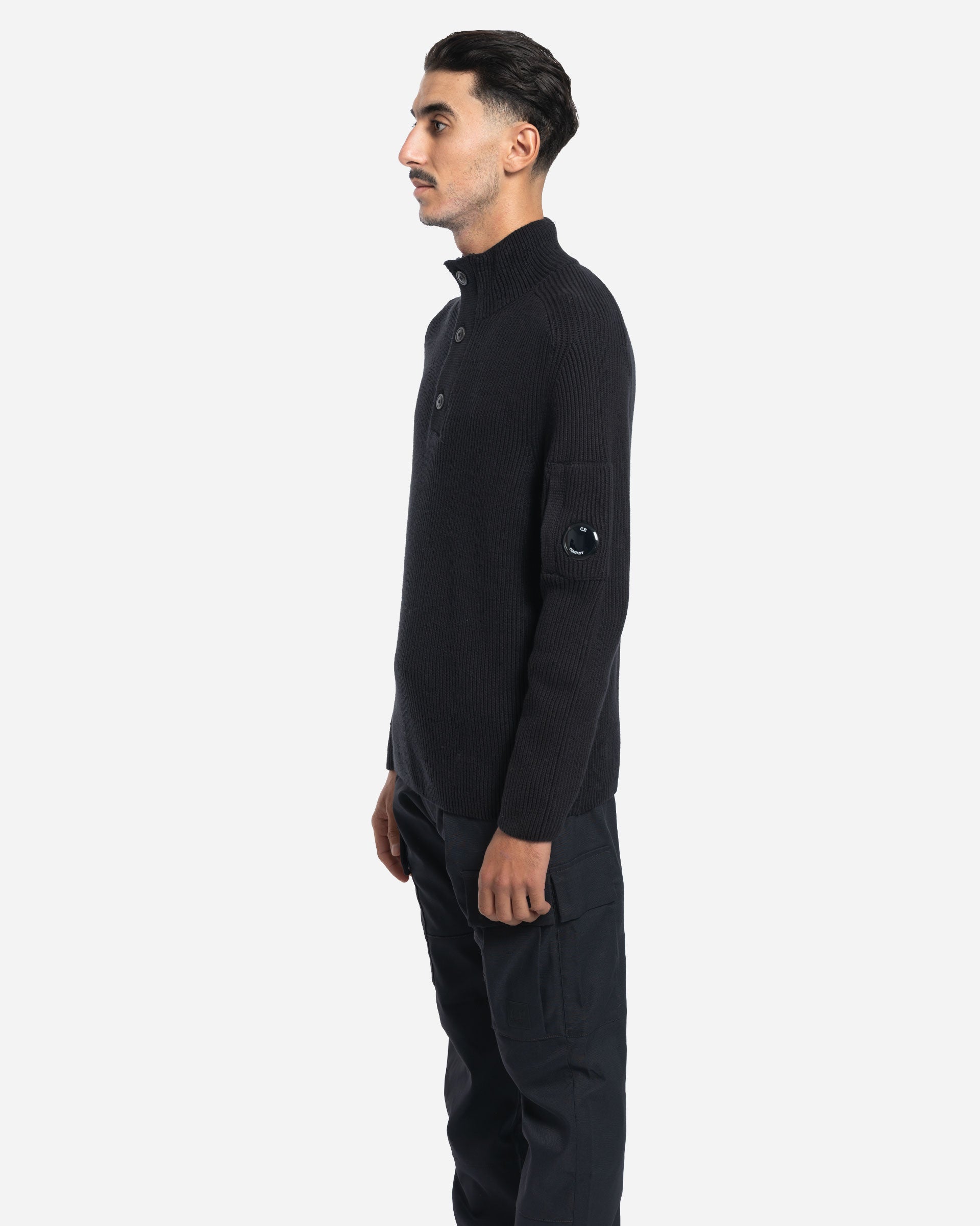 Pull Côtelé Semi-Boutonné