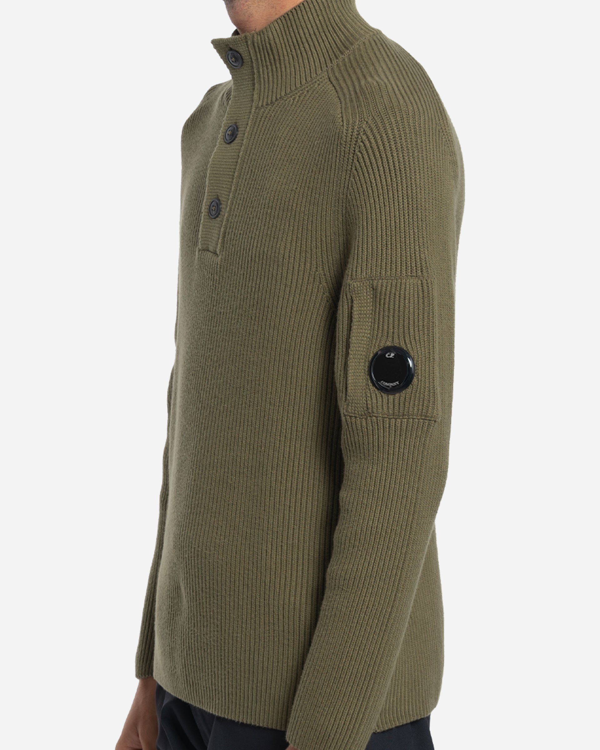 Pull Côtelé Semi-Boutonné
