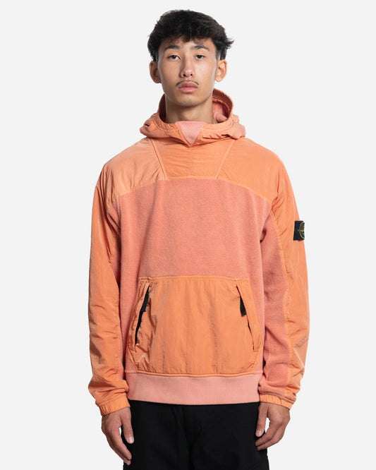 Hoodie Sherpa Patch Logo Orange