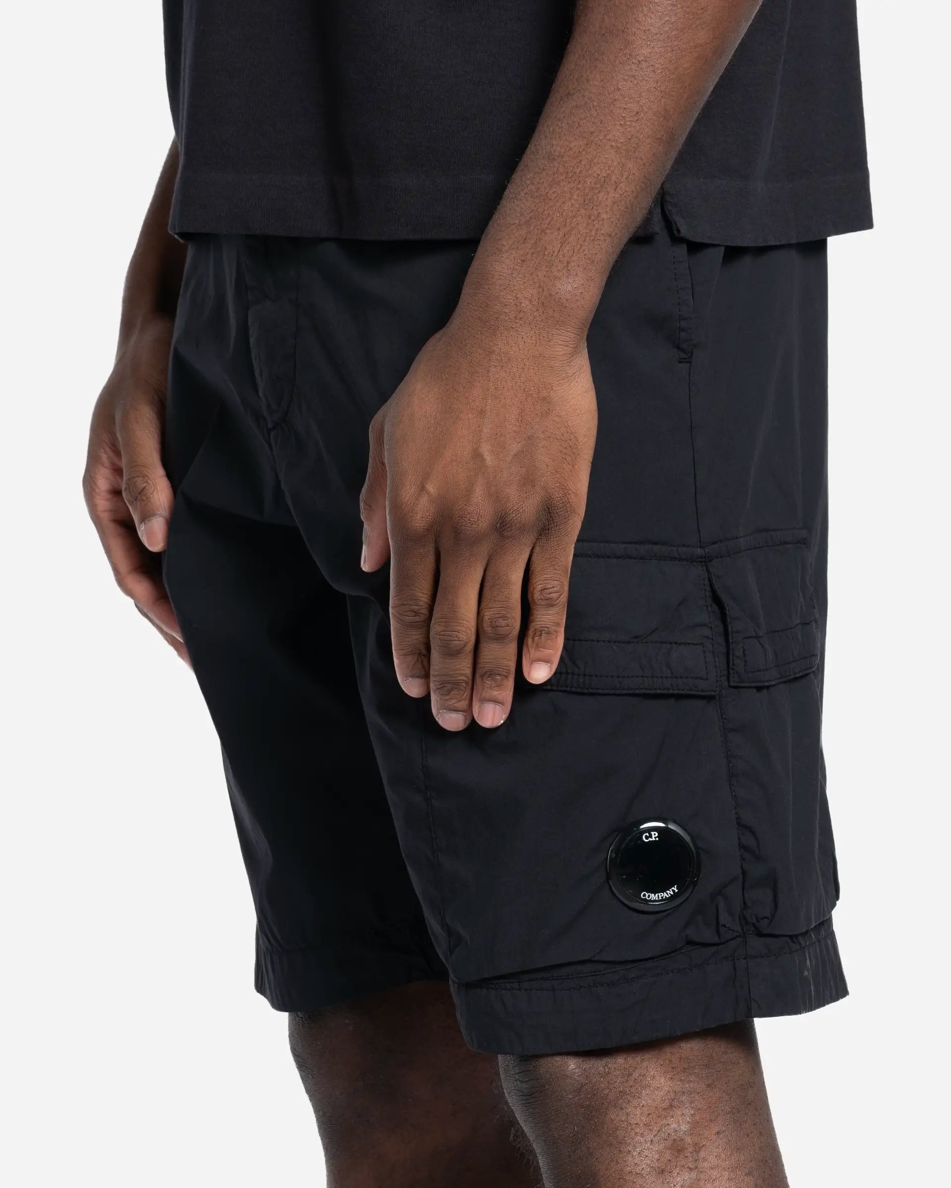 Cotton Gabardine Cargo Shorts