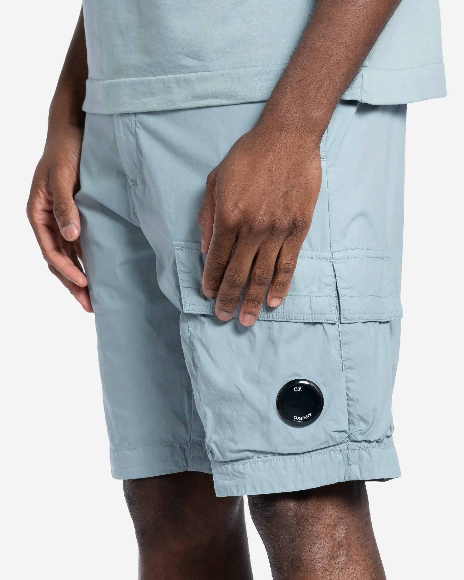 Cotton Gabardine Cargo Shorts