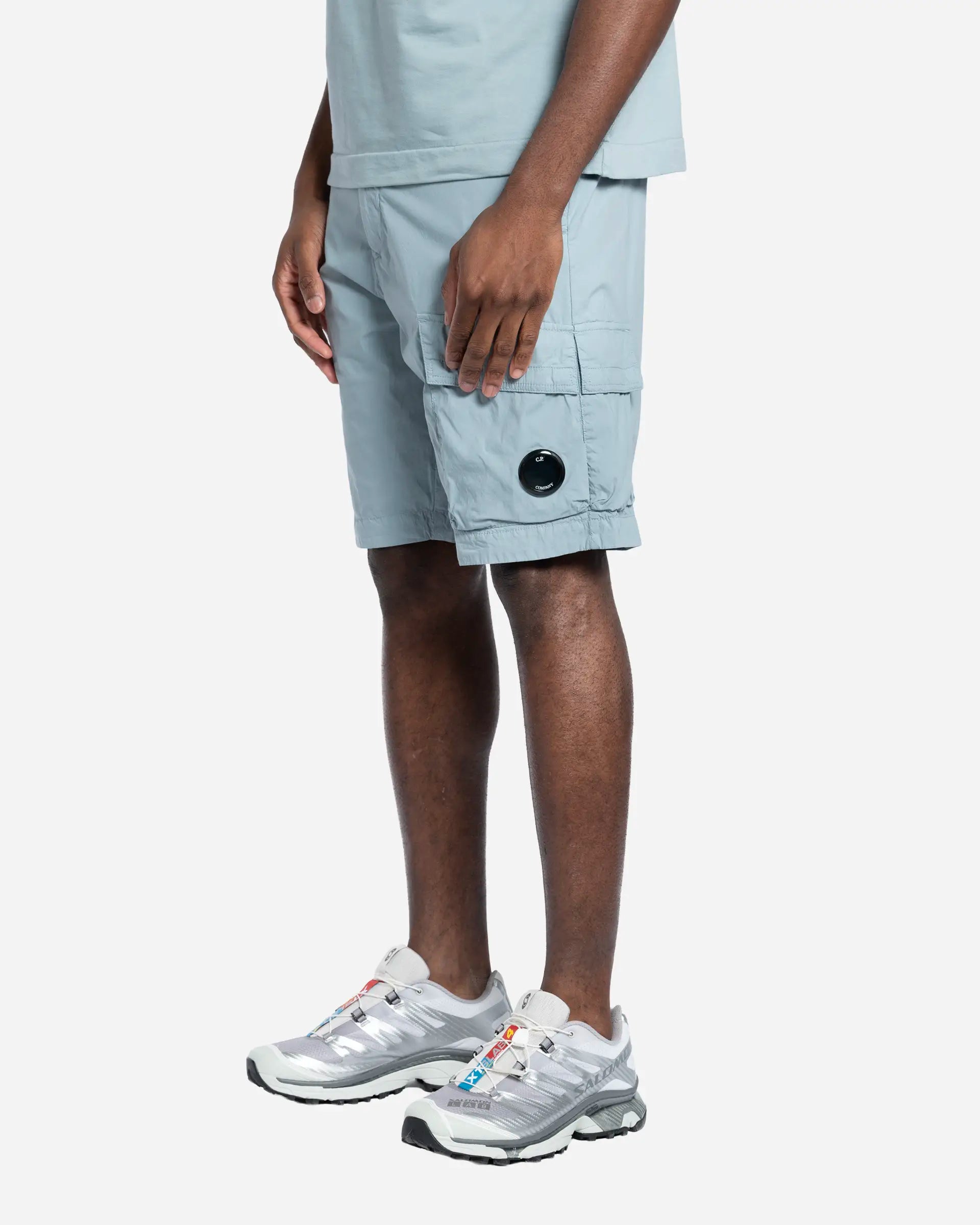 Cotton Gabardine Cargo Shorts