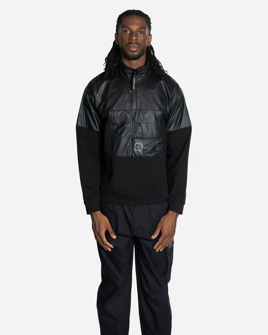 Sweatshirt Half Zip à Empiècements en Nylon