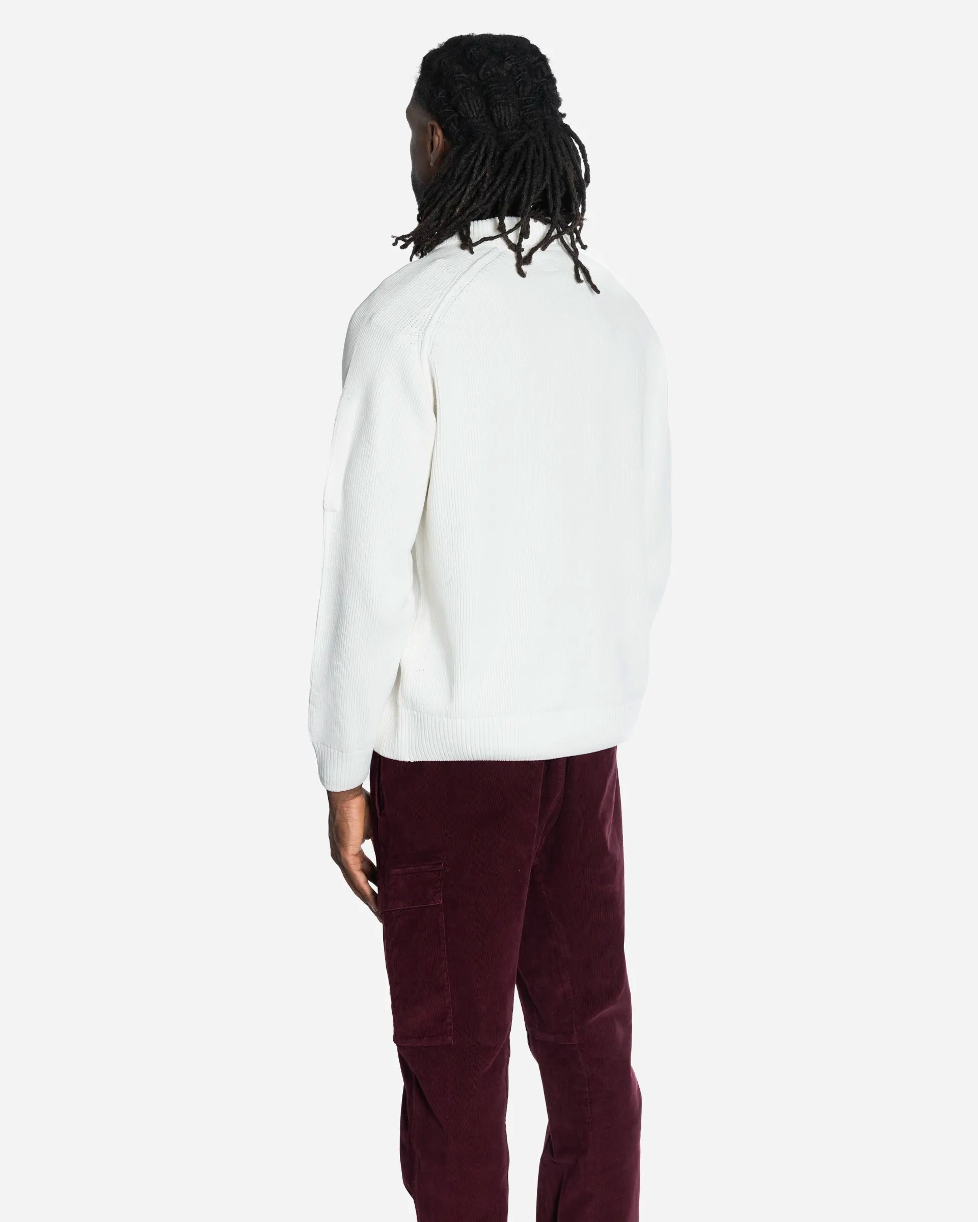 Pull à Col Polo en Coton Chenille