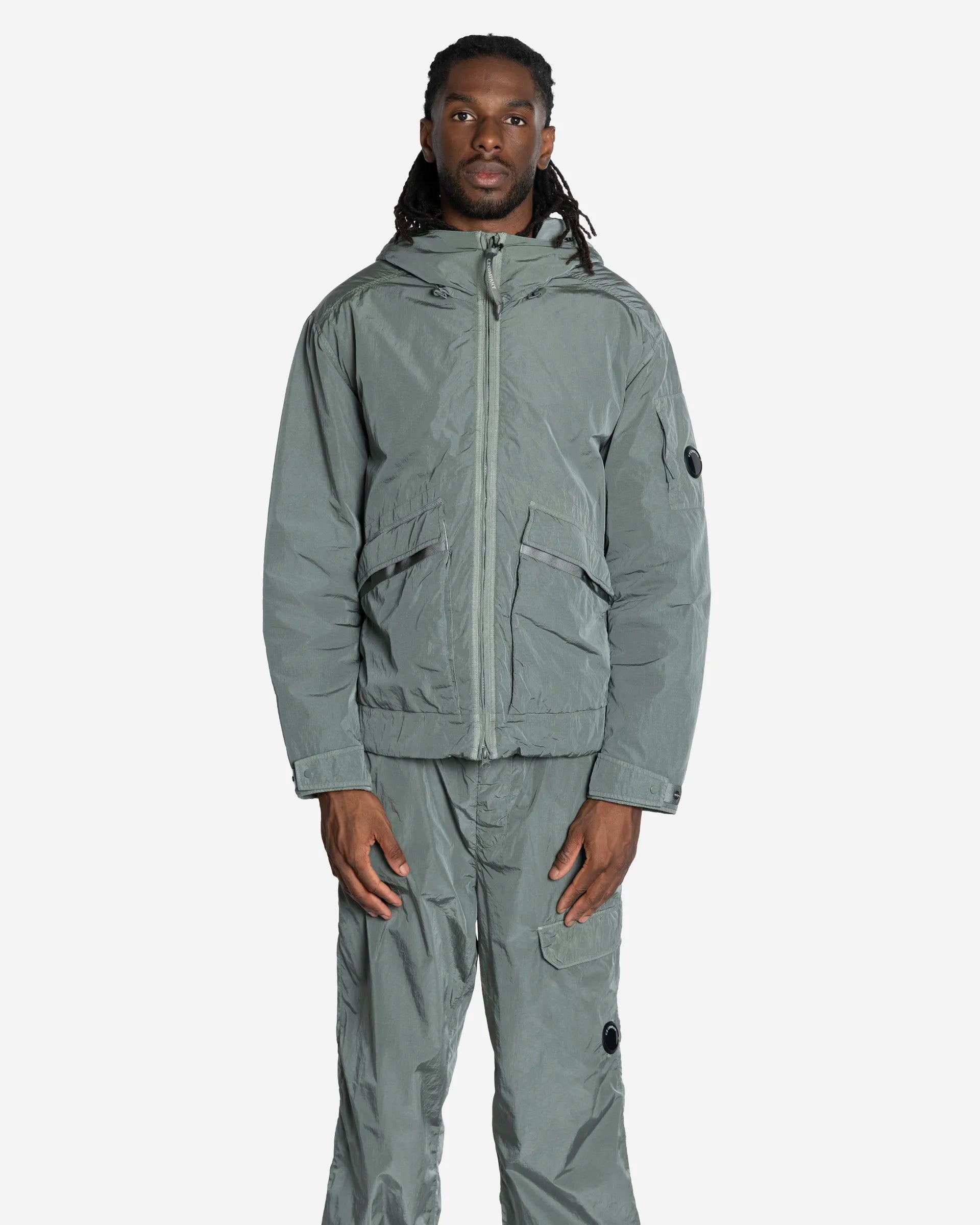 Veste à Capuche Goggle en Heavy Chrome-R
