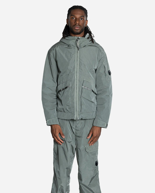 Veste à Capuche Goggle en Heavy Chrome-R