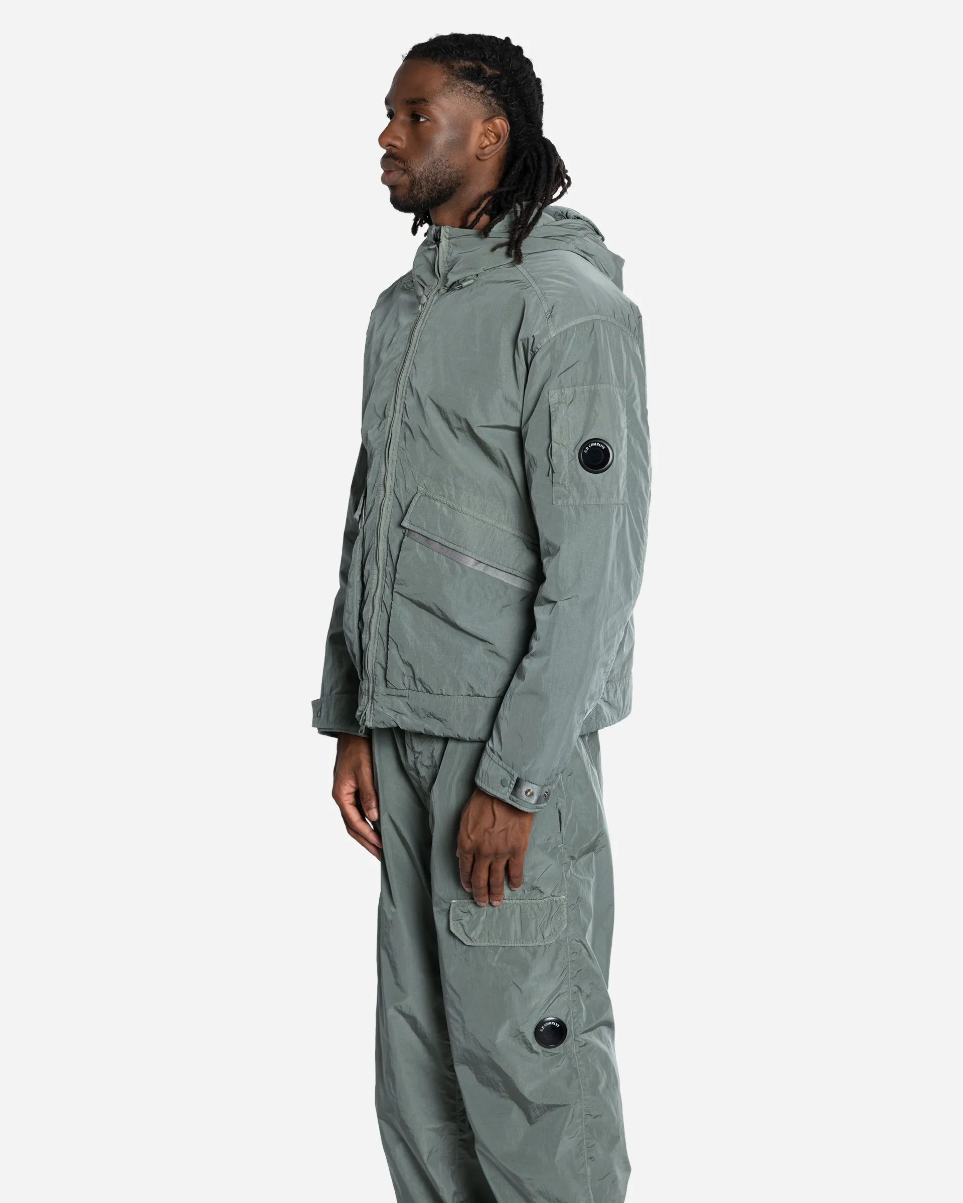 Veste à Capuche Goggle en Heavy Chrome-R