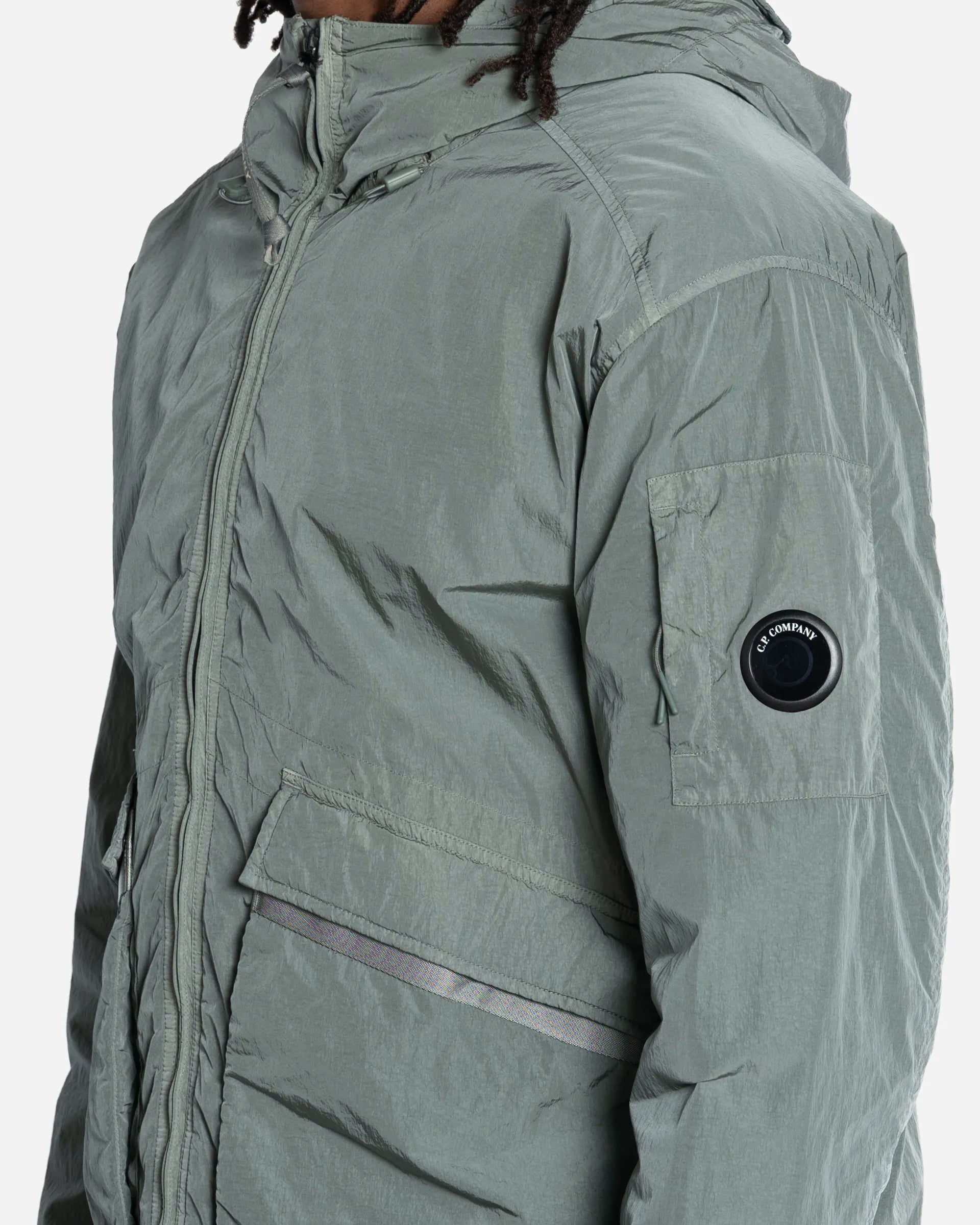 Veste à Capuche Goggle en Heavy Chrome-R