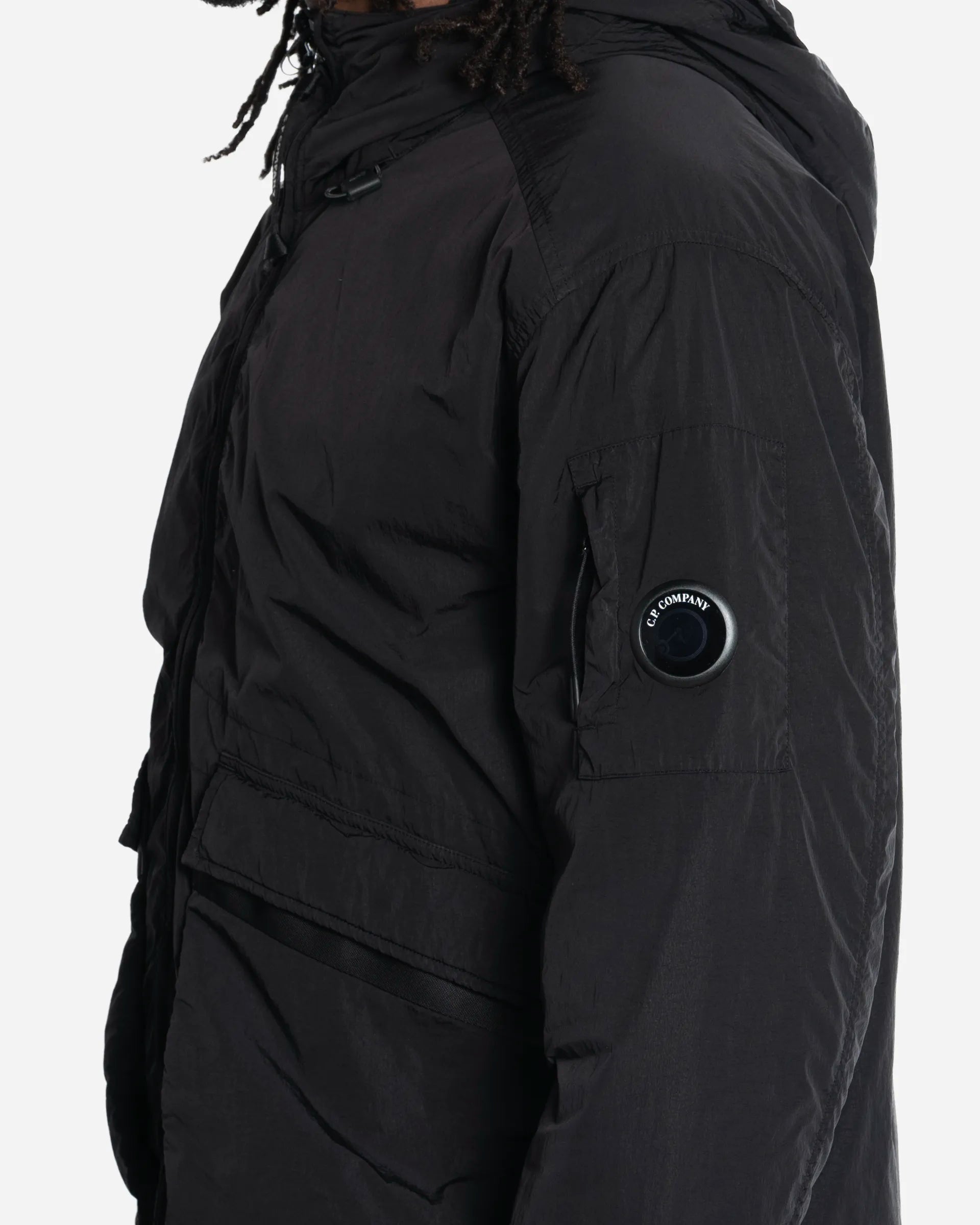 Veste à Capuche Goggle en Heavy Chrome-R