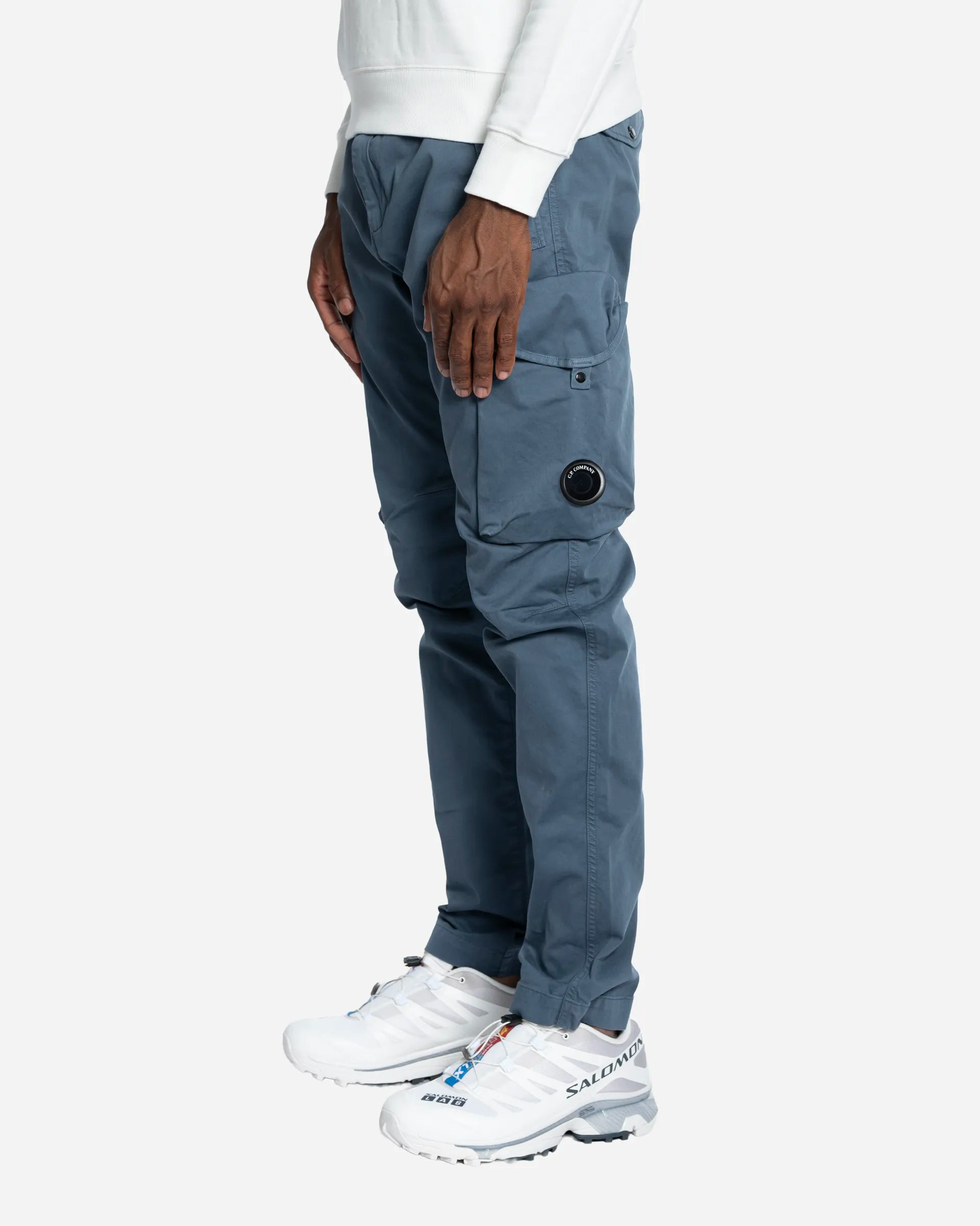 Pantalon Cargo en Coton Strech Lens Orion Blue
