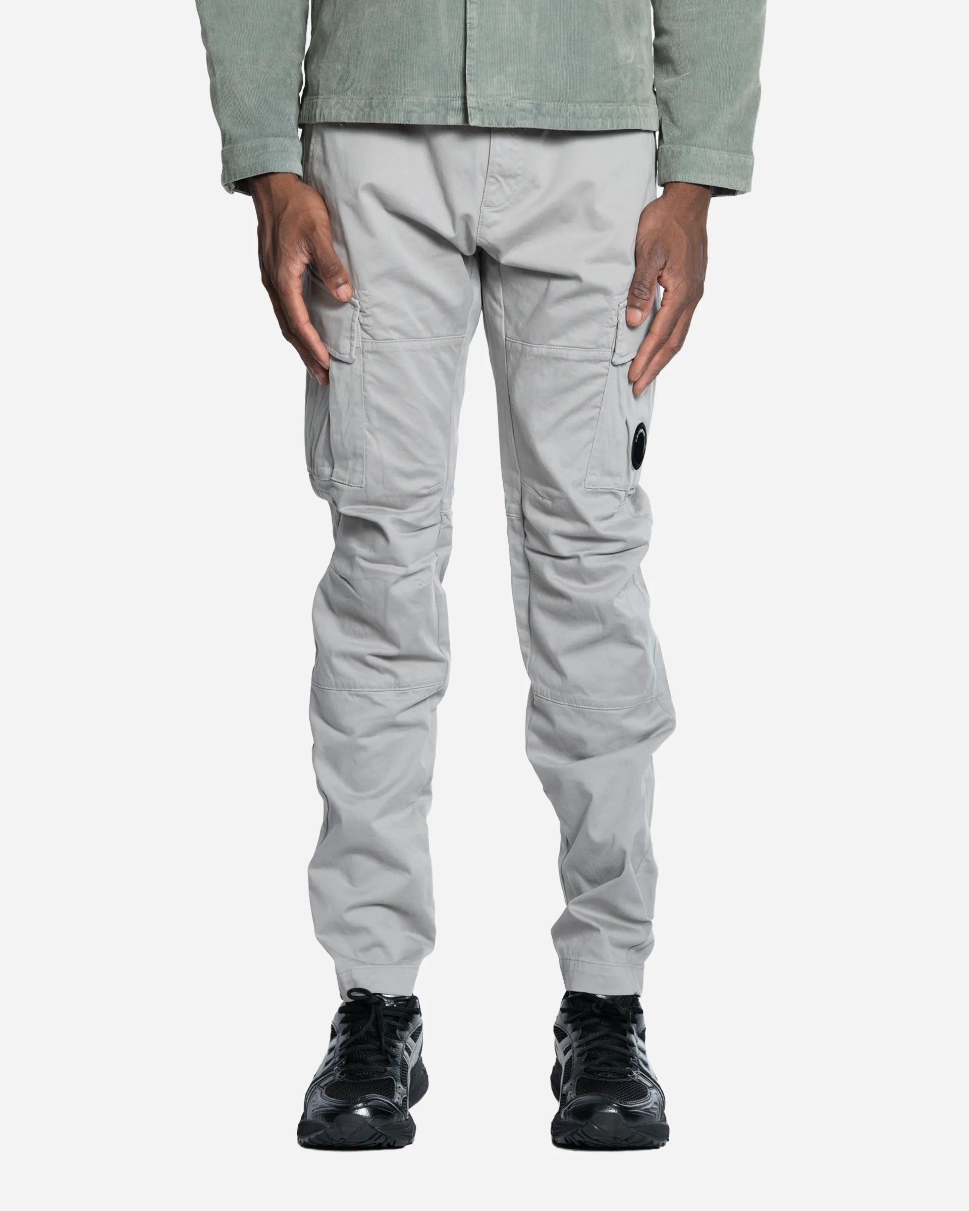Pantalon Cargo Lens en Coton Stretch Flint Grey