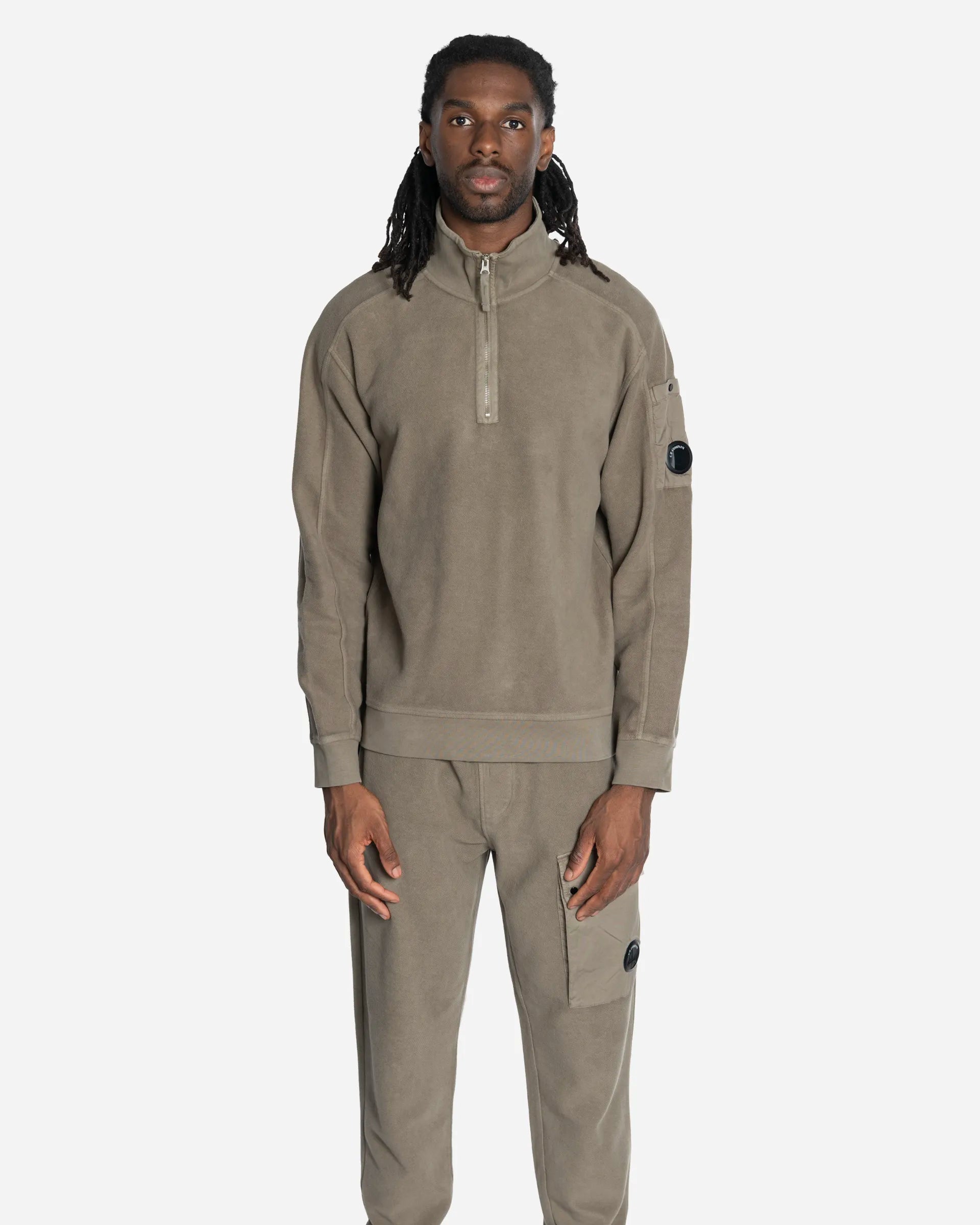 Sweat-Shirt à Demi-Zip Lens