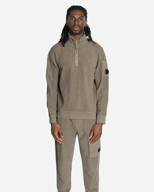 Sweat-Shirt à Demi-Zip Lens