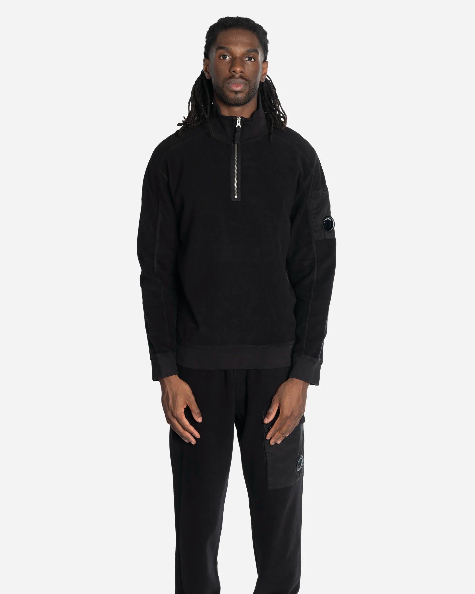 Sweat-Shirt à Demi-Zip Lens
