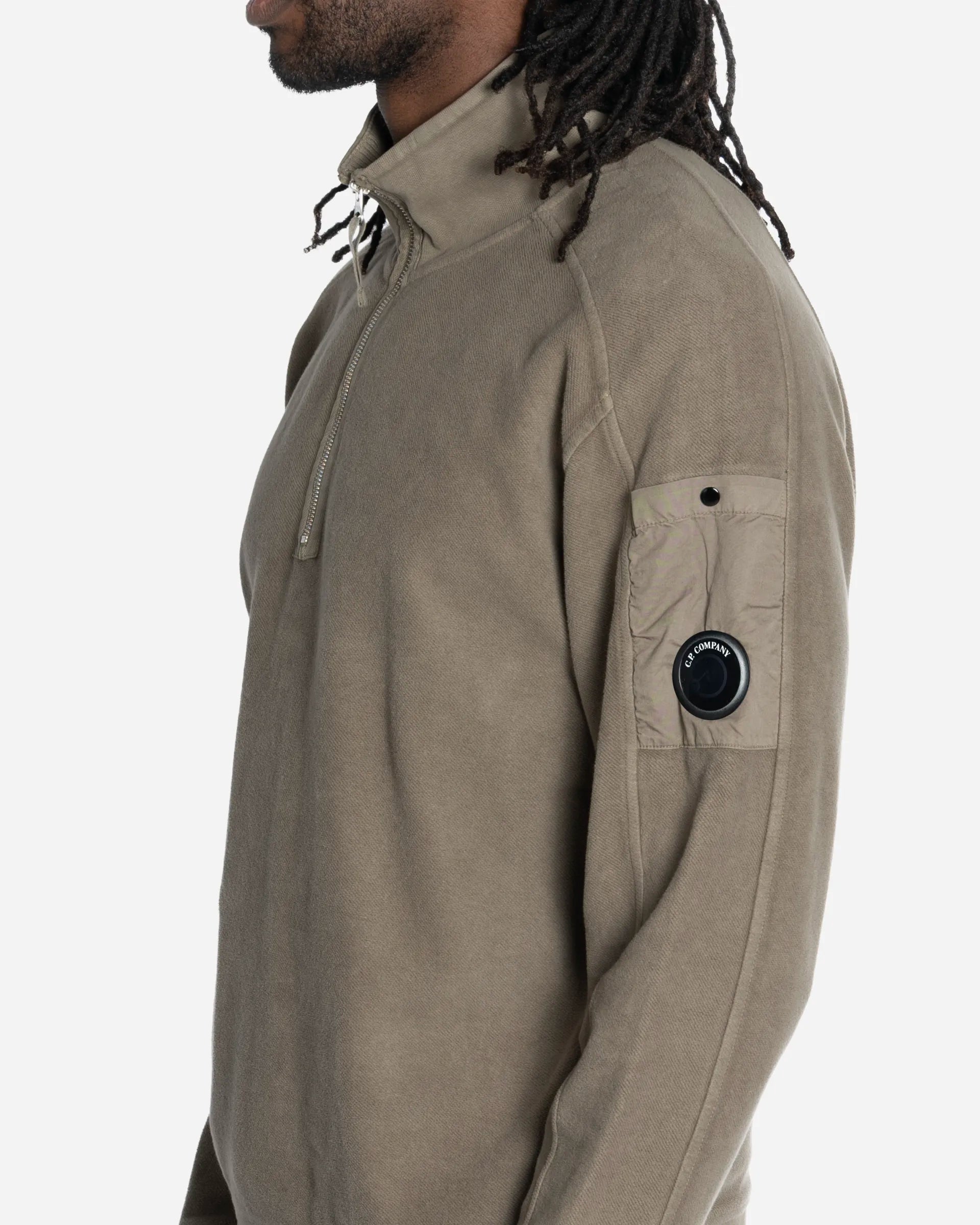 Sweat-Shirt à Demi-Zip Lens