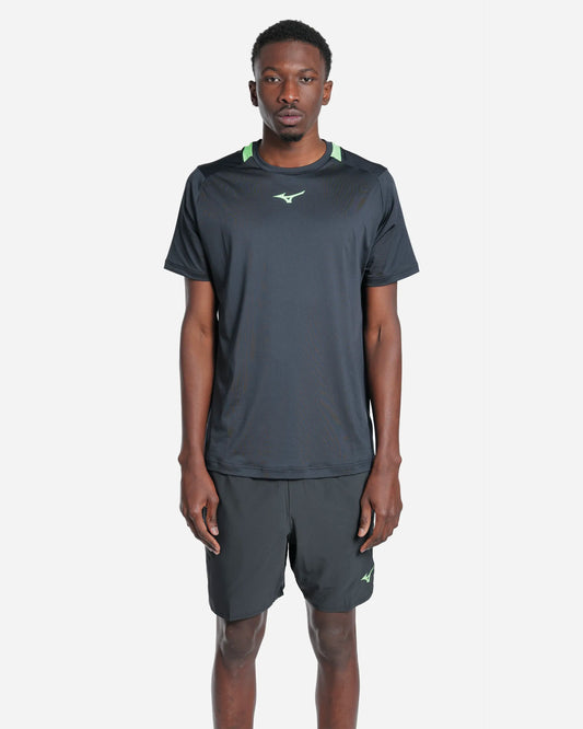 Tennis Tee Black/Vert