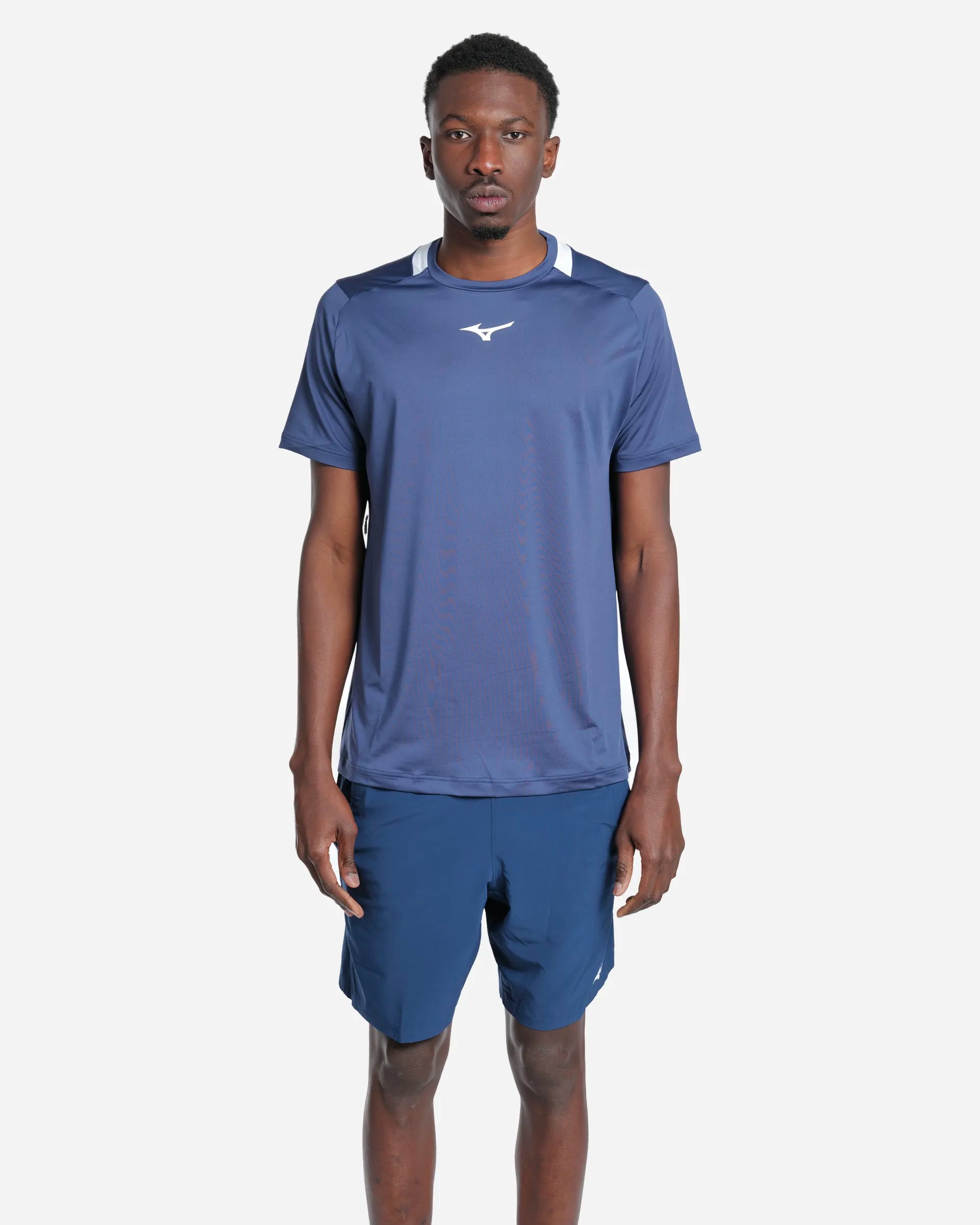 Tennis Tee Bleu/White