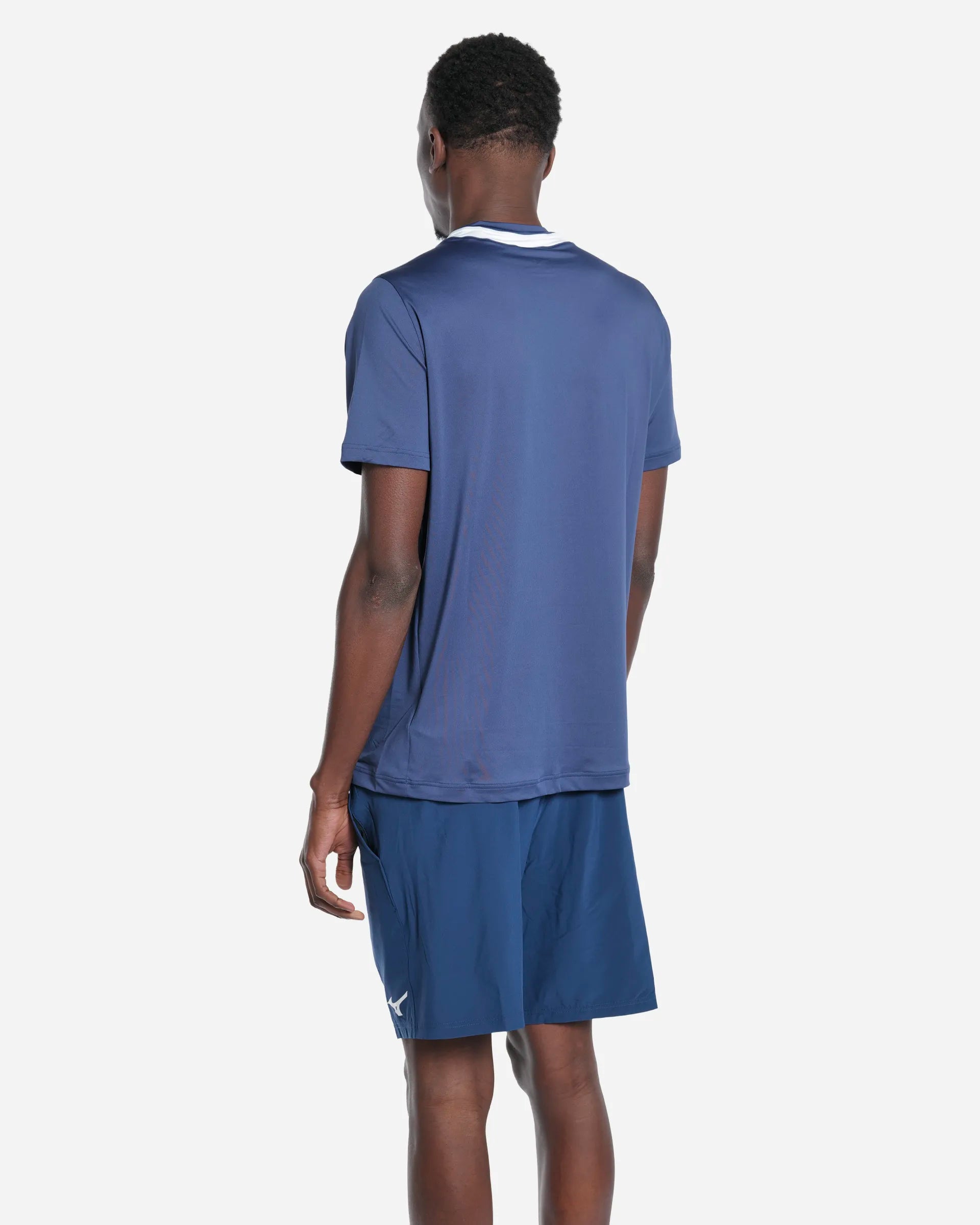 Tennis Tee Bleu/White