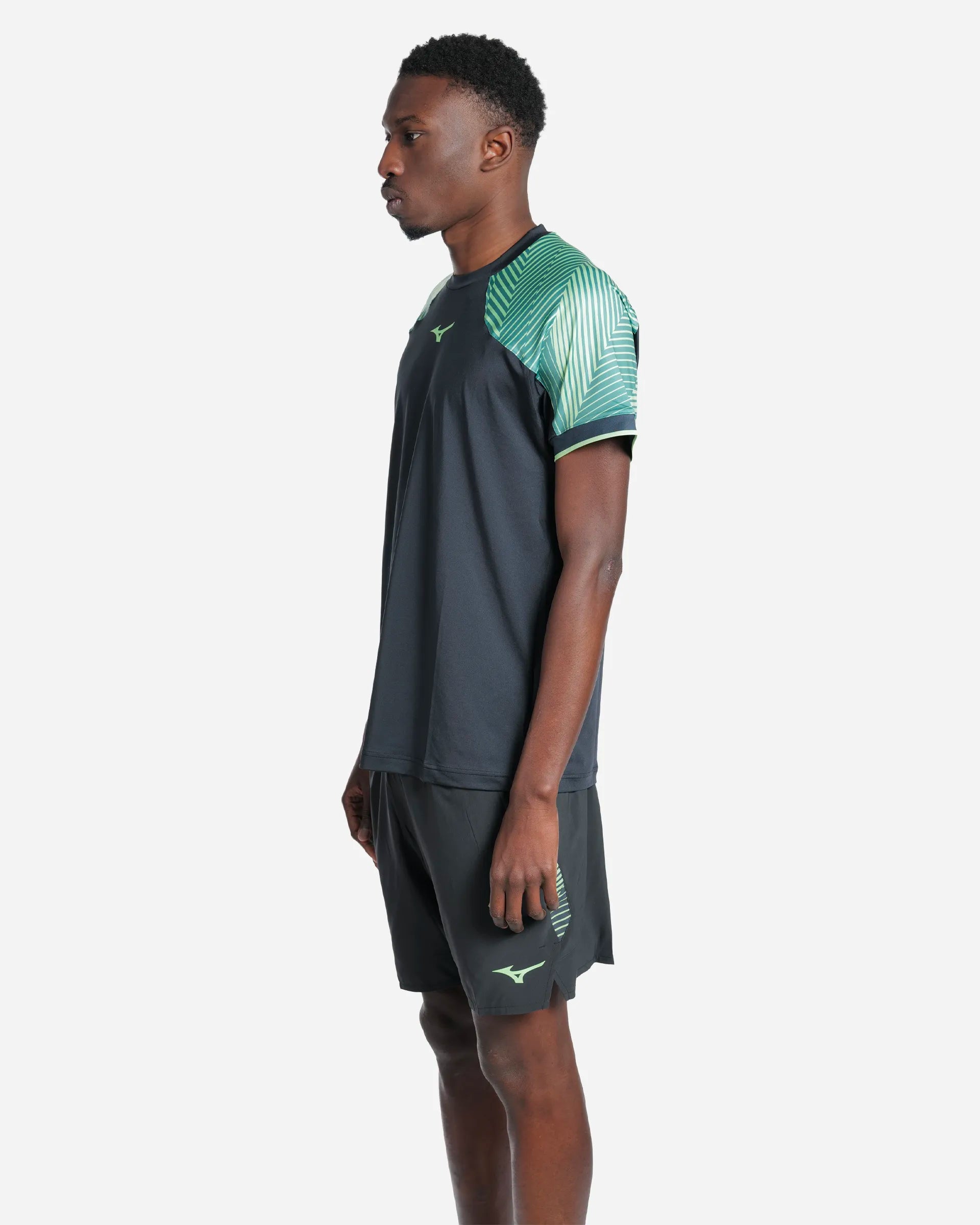Tennis Shadow S/Sleeve Tee Black/Green