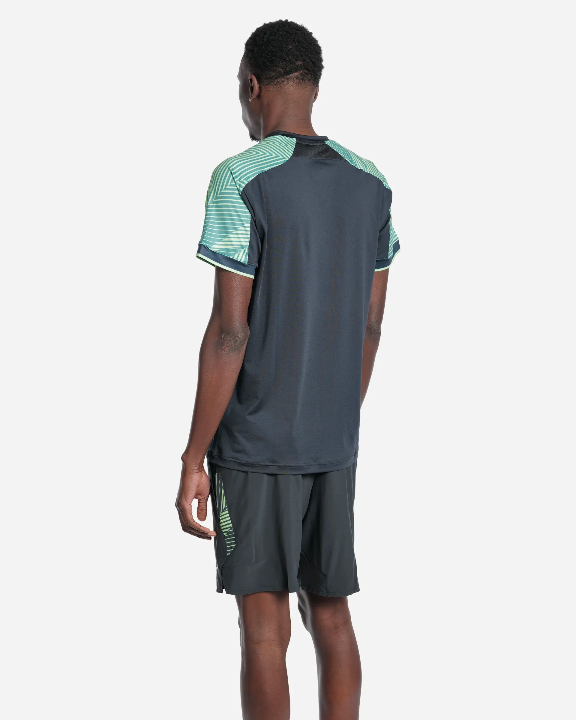 Tennis Shadow S/Sleeve Tee Black/Green