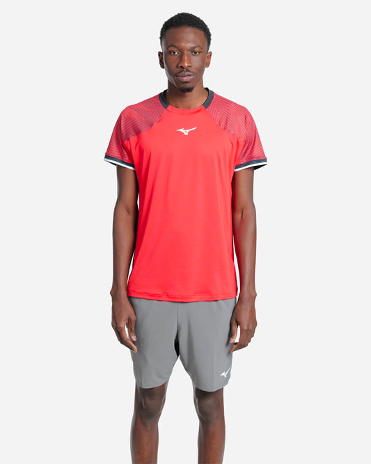 Tennis Shadow S/Sleeve Tee Red/Black