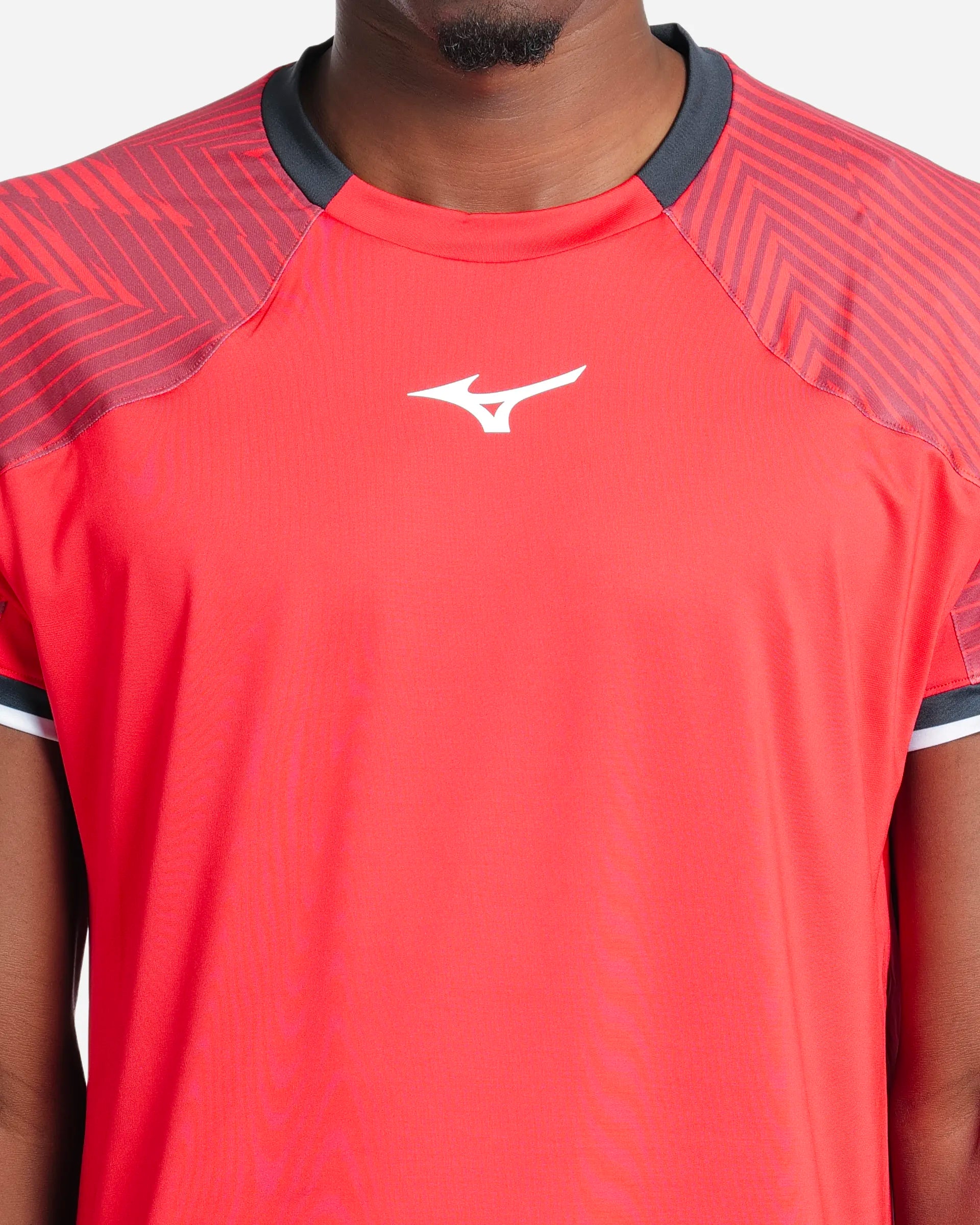 Tennis Shadow S/Sleeve Tee Red/Black