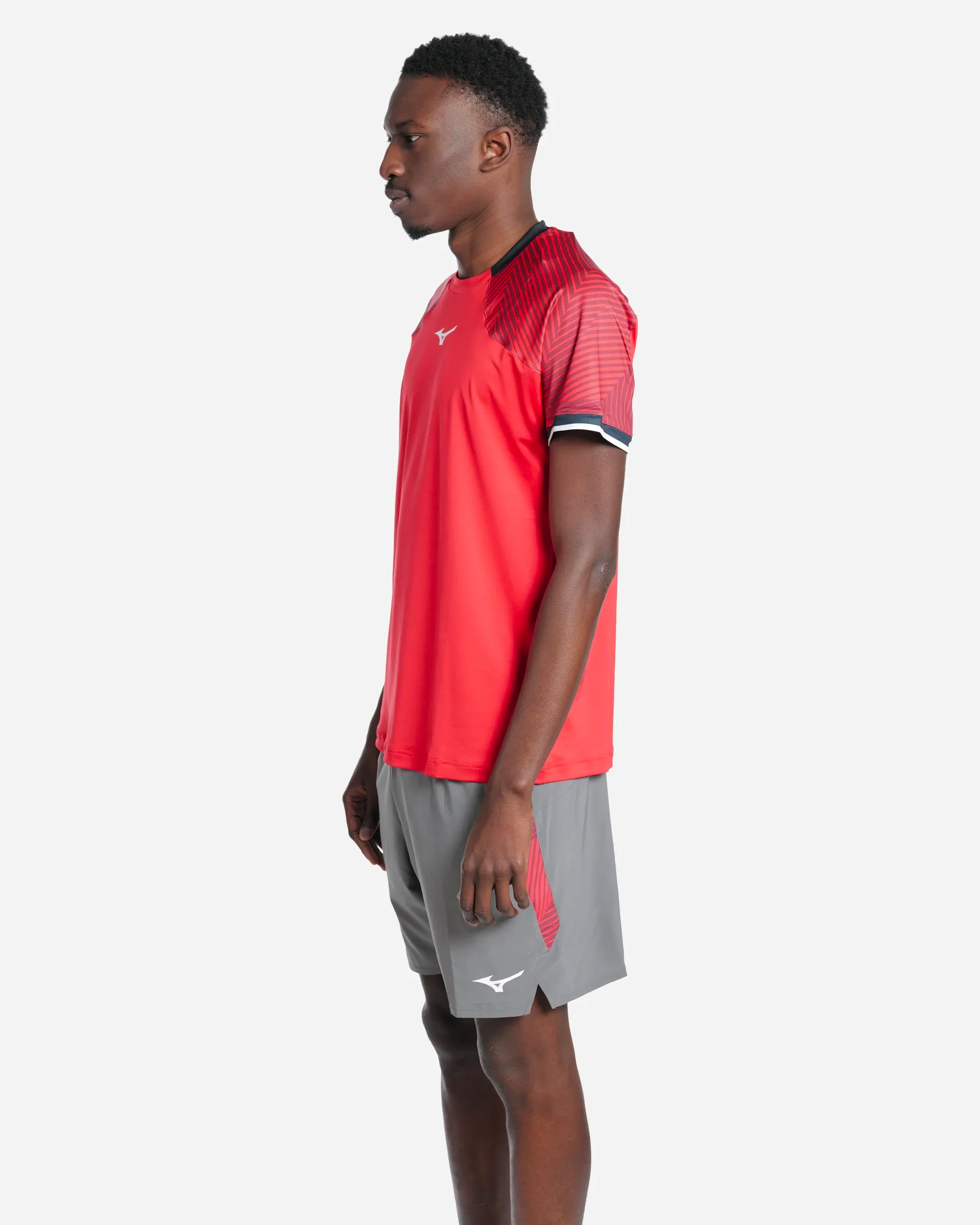 Tennis Shadow S/Sleeve Tee Red/Black