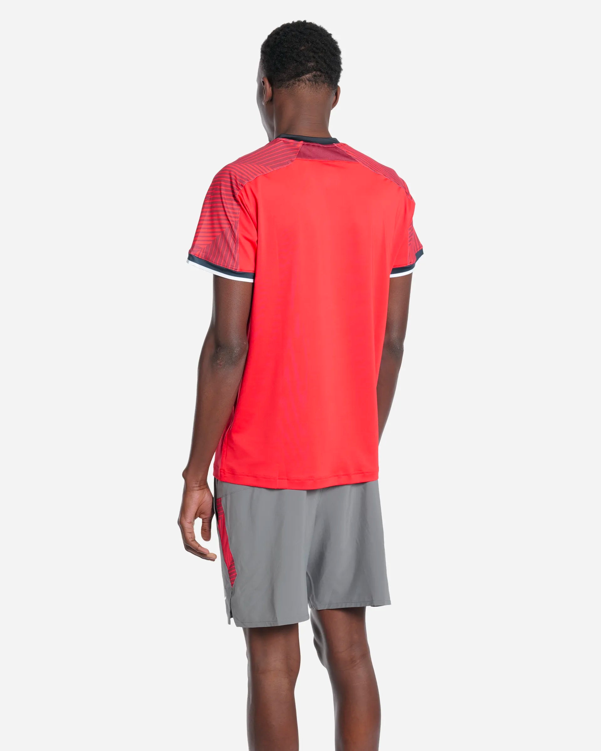 Tennis Shadow S/Sleeve Tee Red/Black