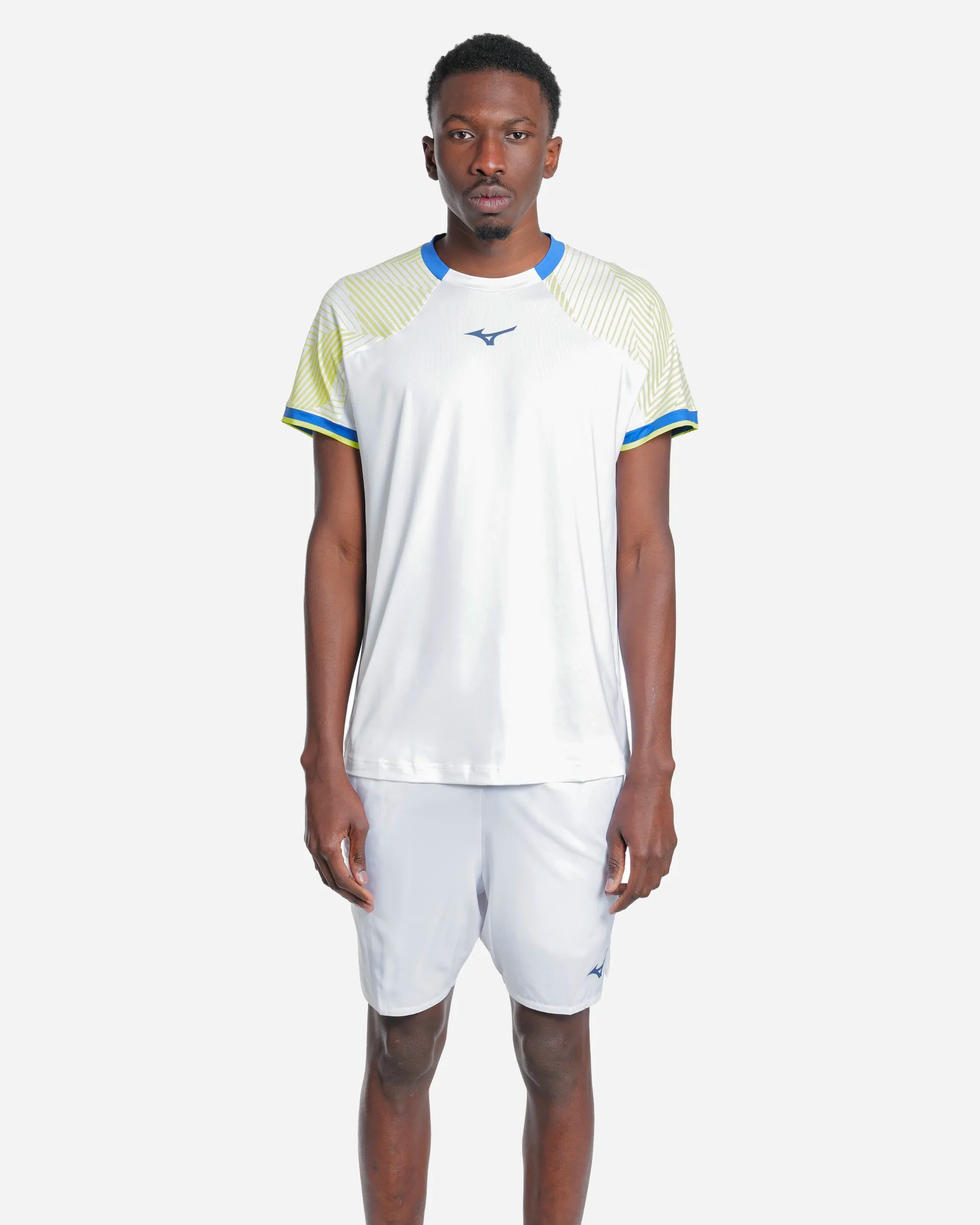 Tennis Shadow S/Sleeve Tee White/Blue/Green
