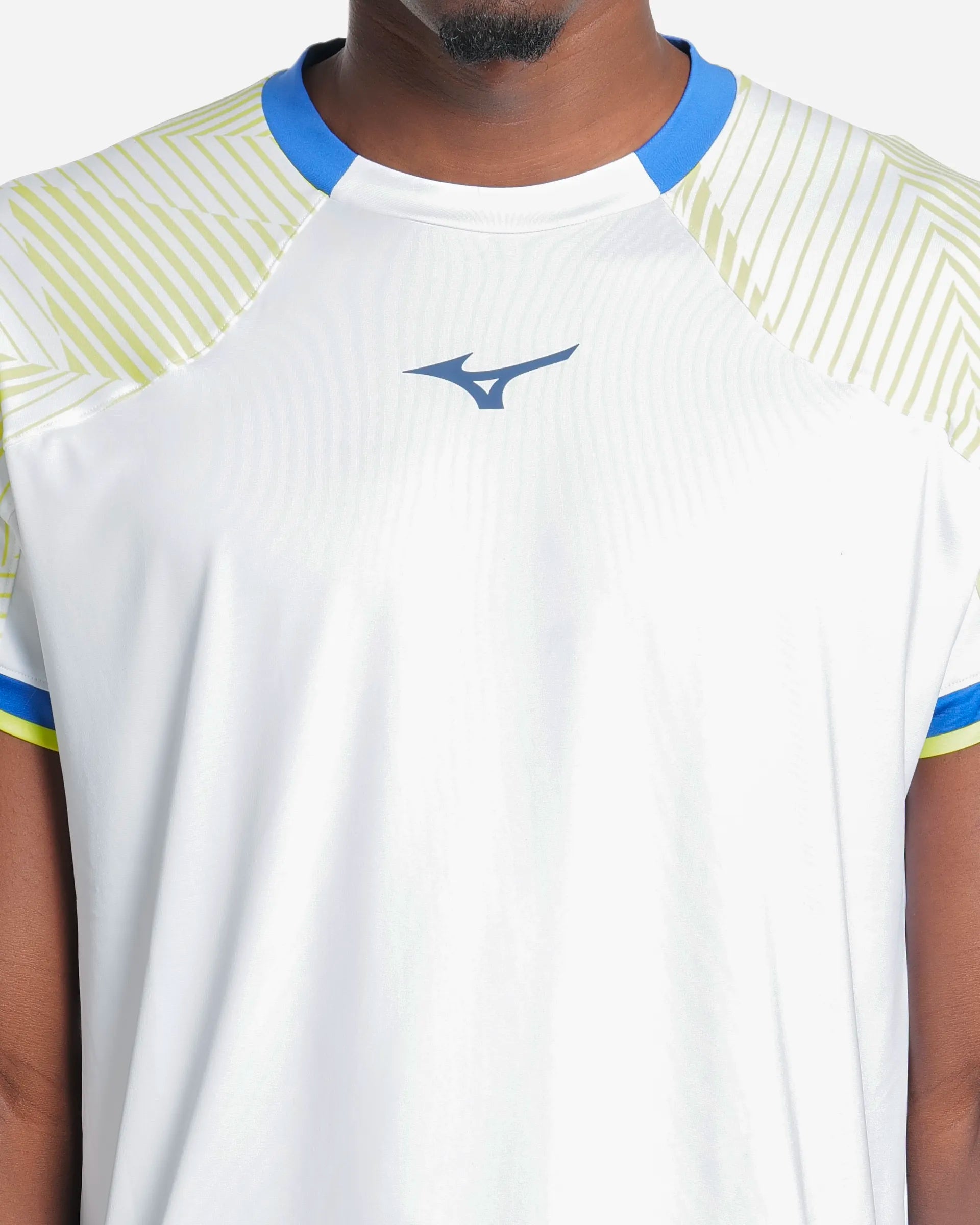 Tennis Shadow S/Sleeve Tee White/Blue/Green