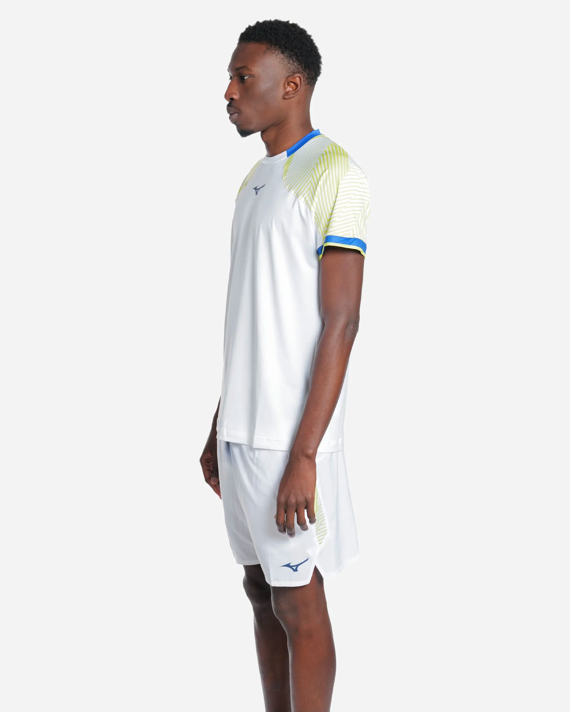 Tennis Shadow S/Sleeve Tee White/Blue/Green