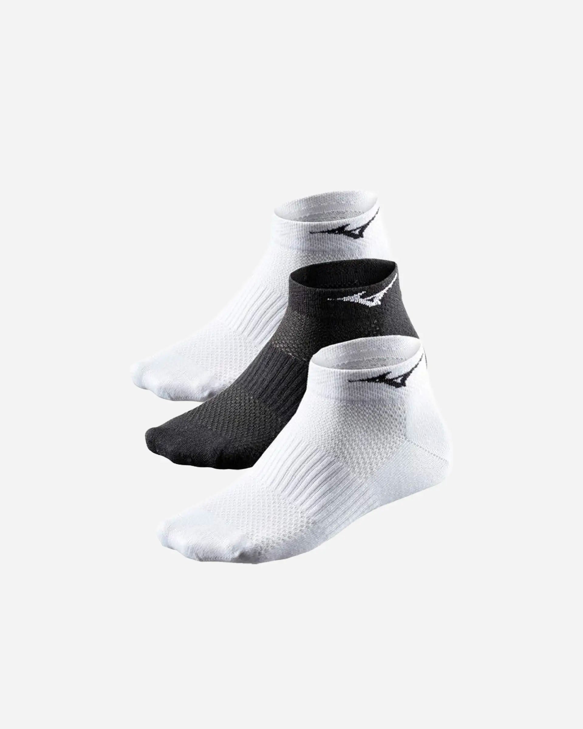 Pack of 3 Mid Training Socks White/White/Black