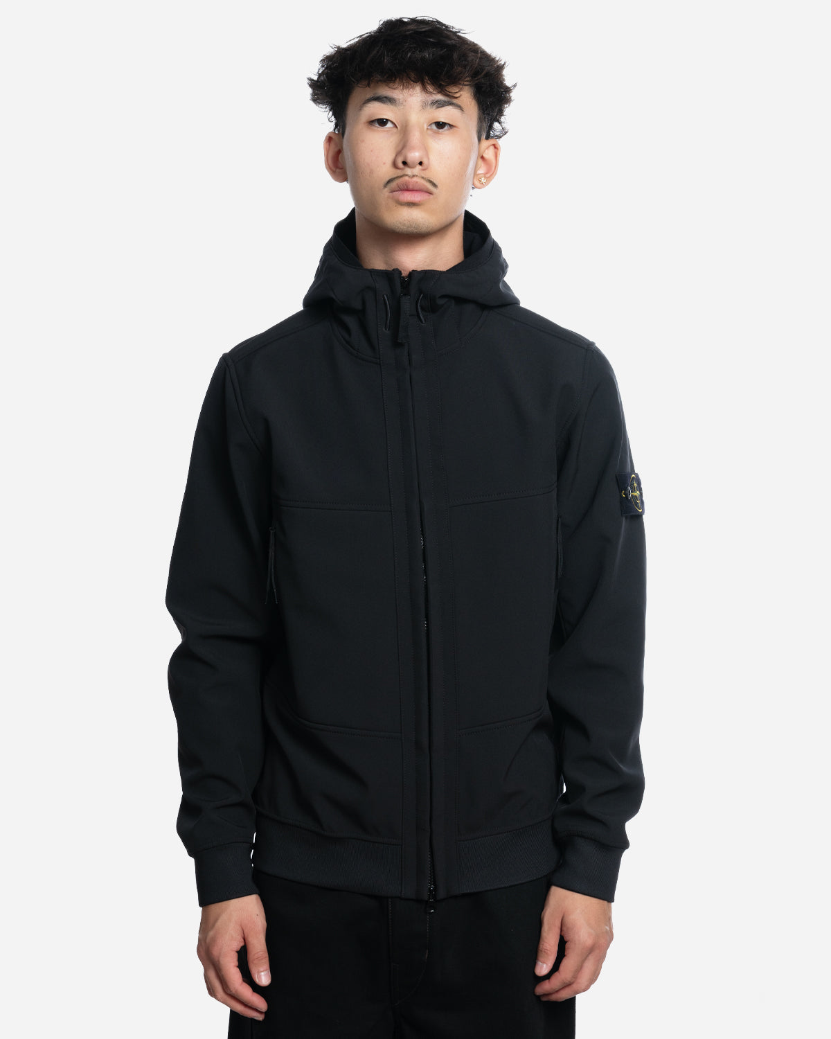 Veste Zippée Patch Logo Black