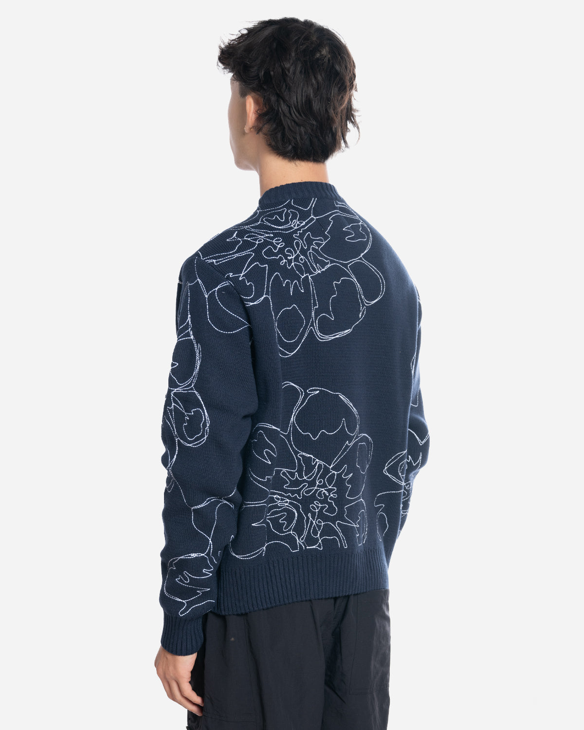 Pull en Maille Flower Stitch Allover