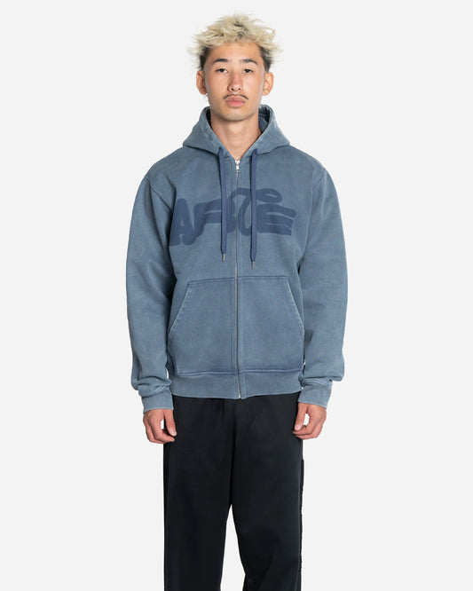 Sweatshirt à Capuche Zippé Stencil Sunfade