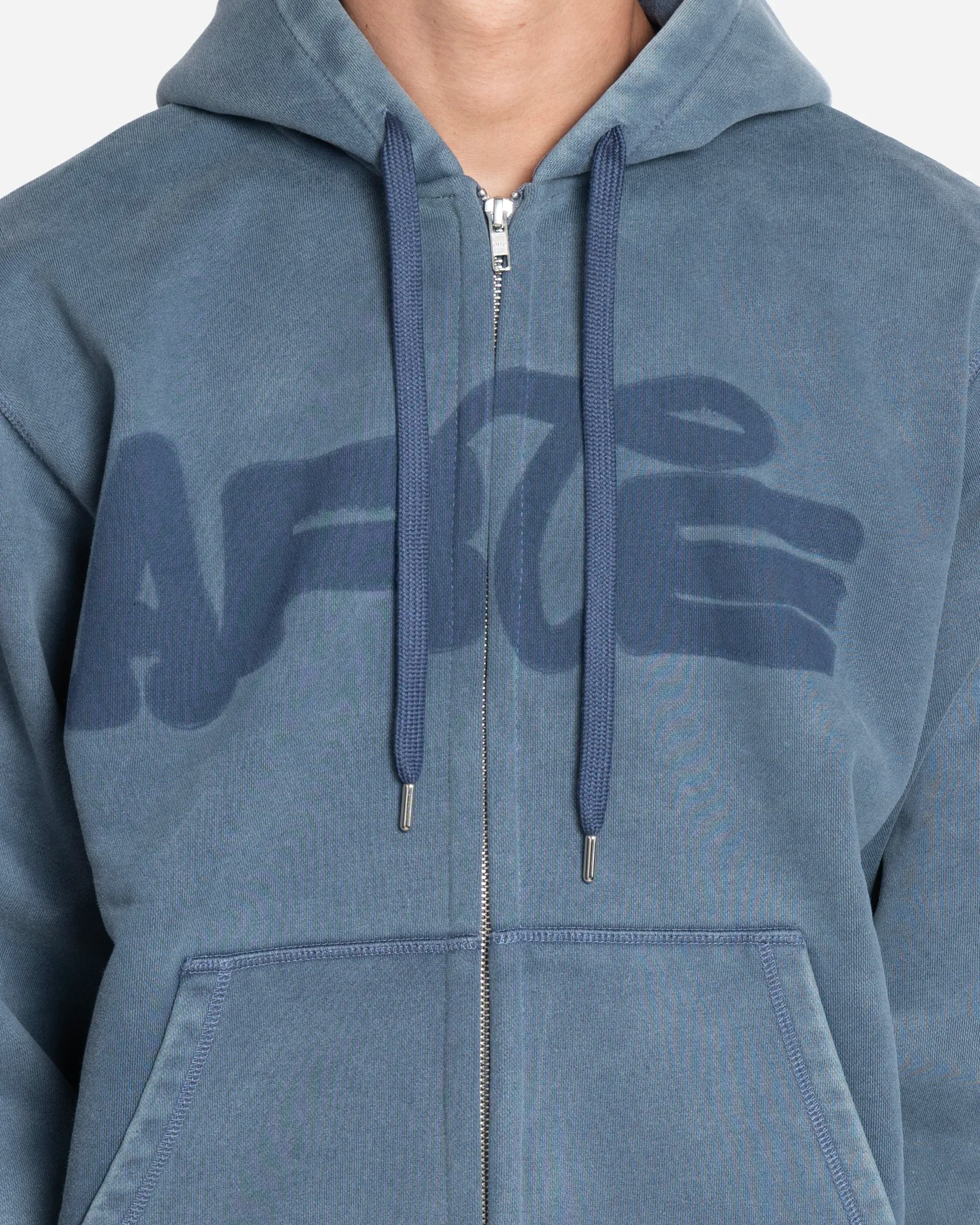 Sweatshirt à Capuche Zippé Stencil Sunfade