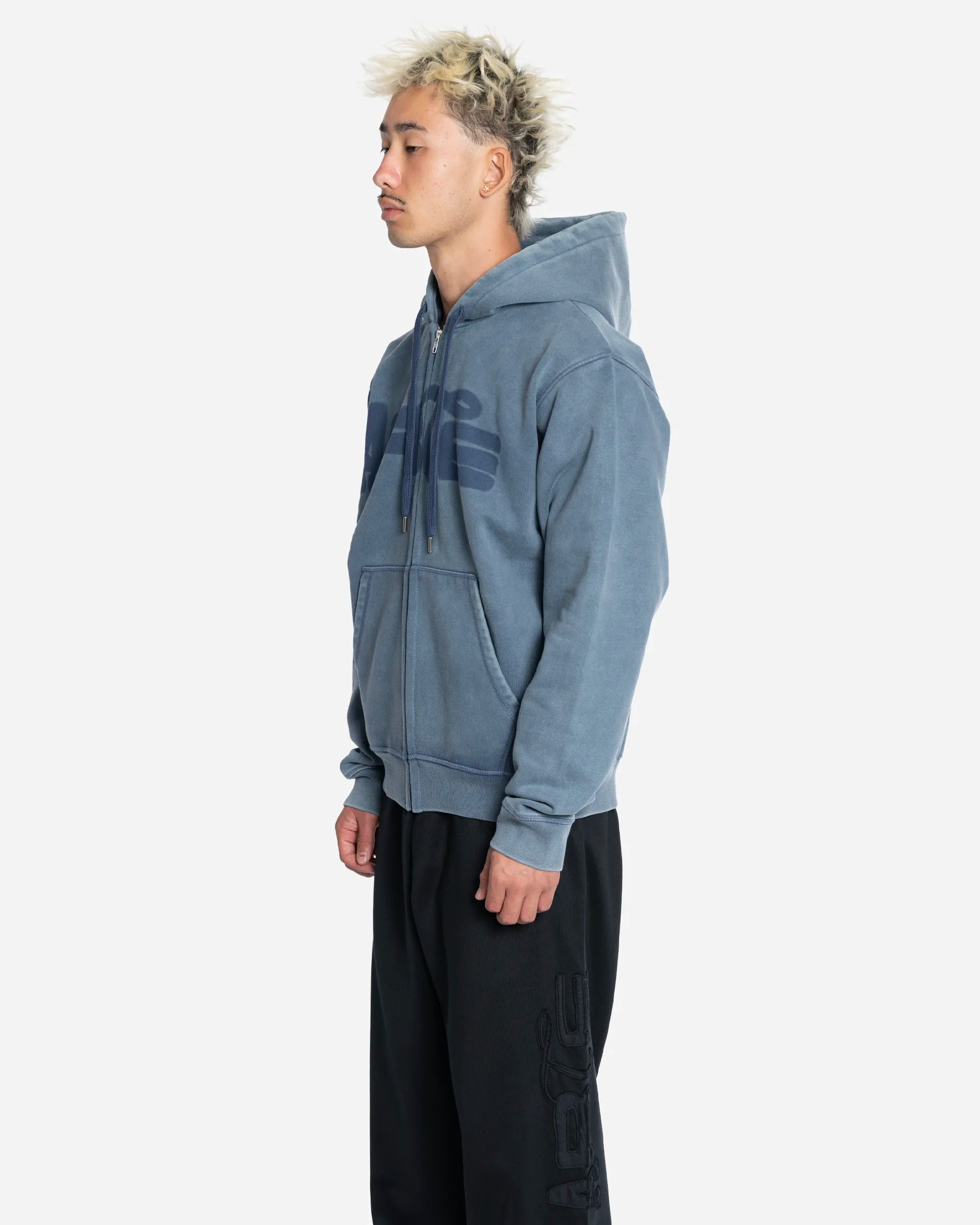 Sweatshirt à Capuche Zippé Stencil Sunfade