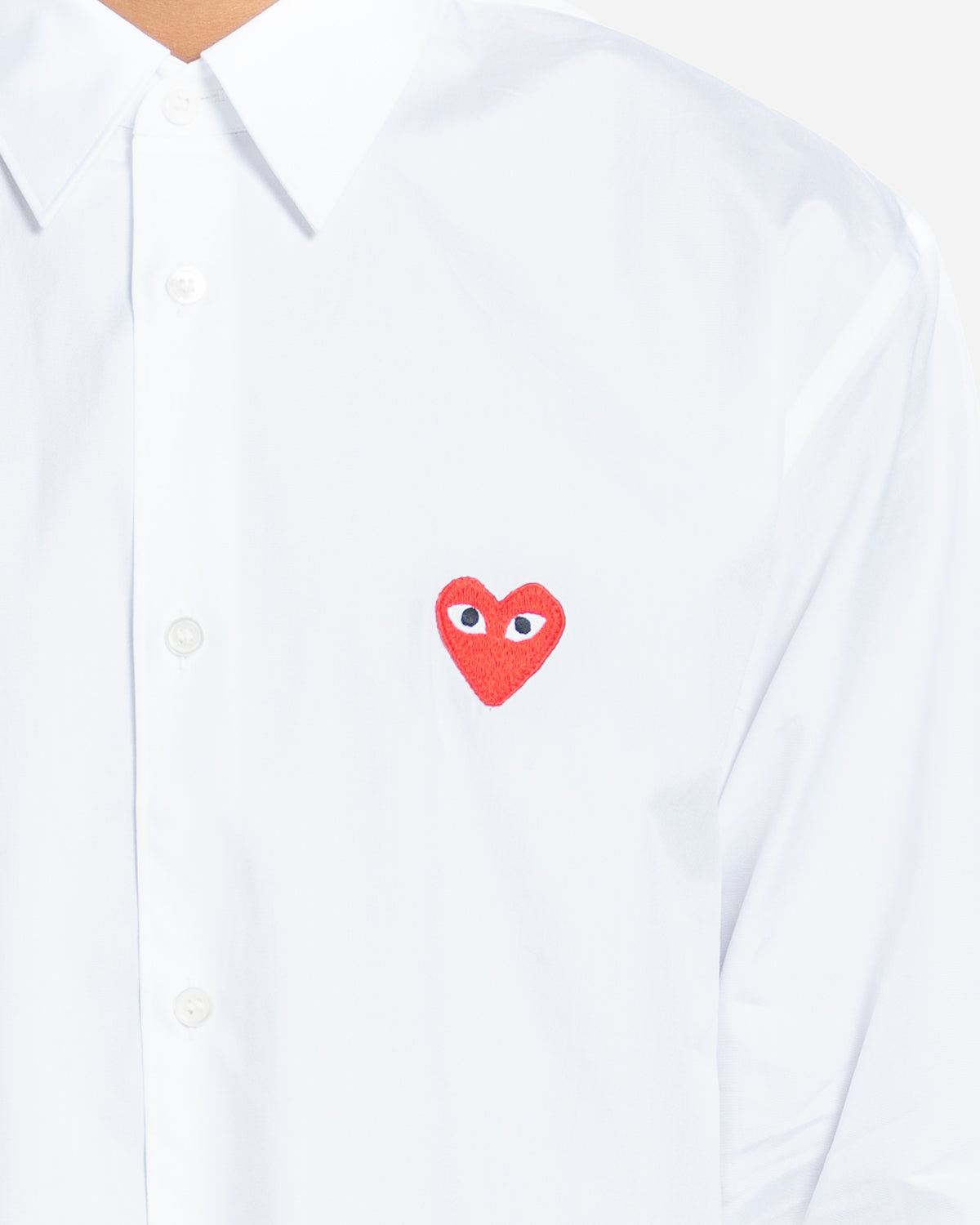 Chemise Blanche Coeurs Rouges Chemise Coeur Rouge Play - Comme des Garçons PLAY - Anatolia