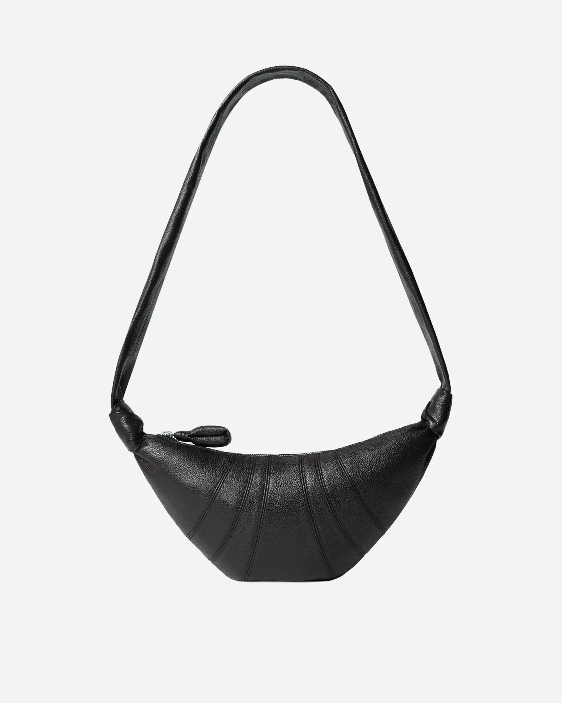 Sac Croissant Petit en Cuir Grainé
