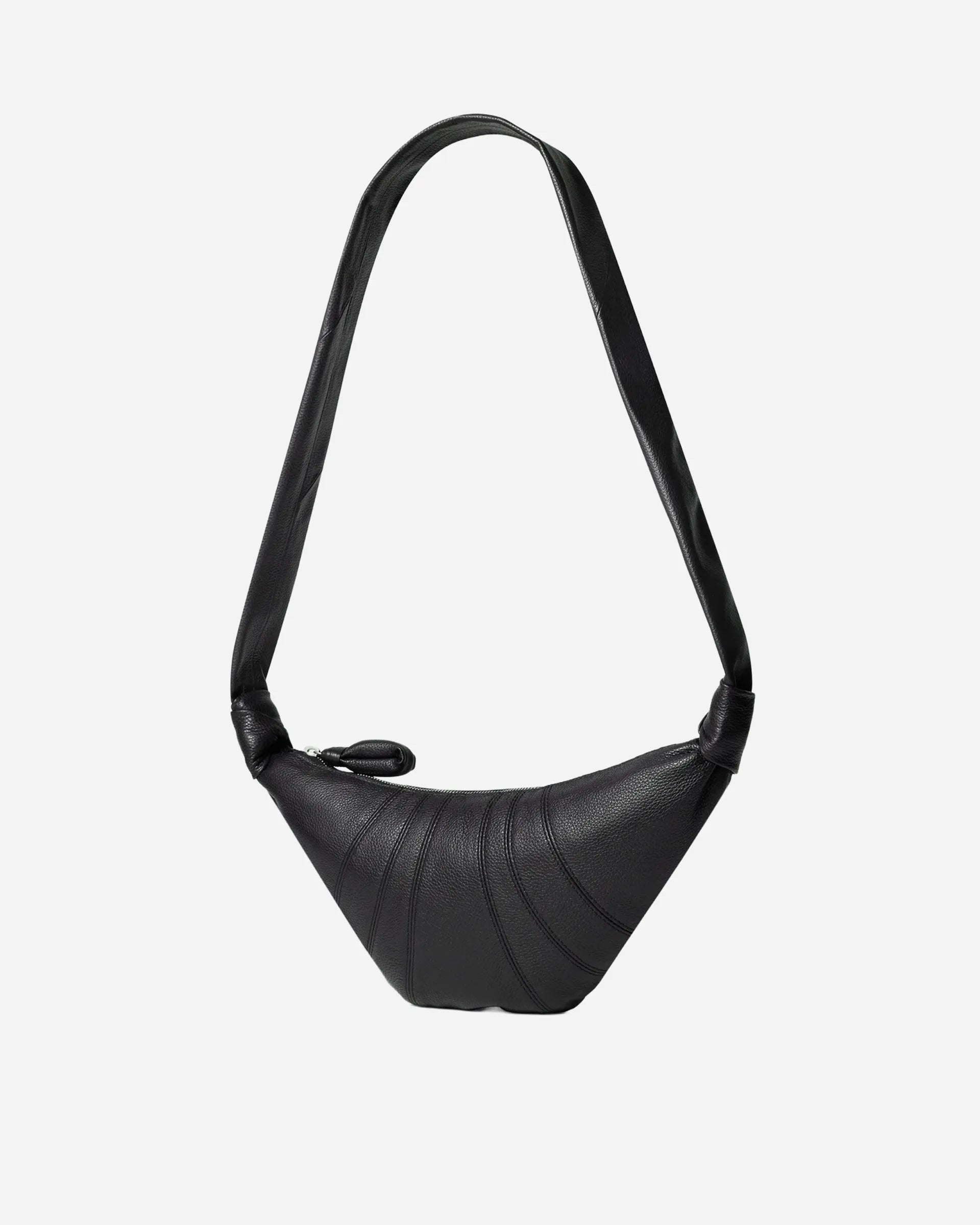 Sac Croissant Petit en Cuir Grainé