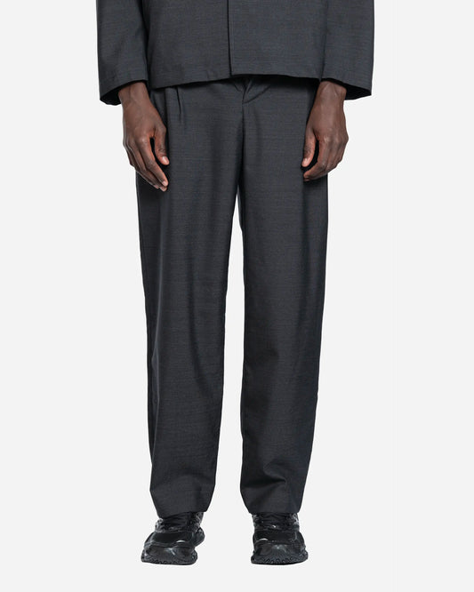 Dark Grey Double Pleated Trousers