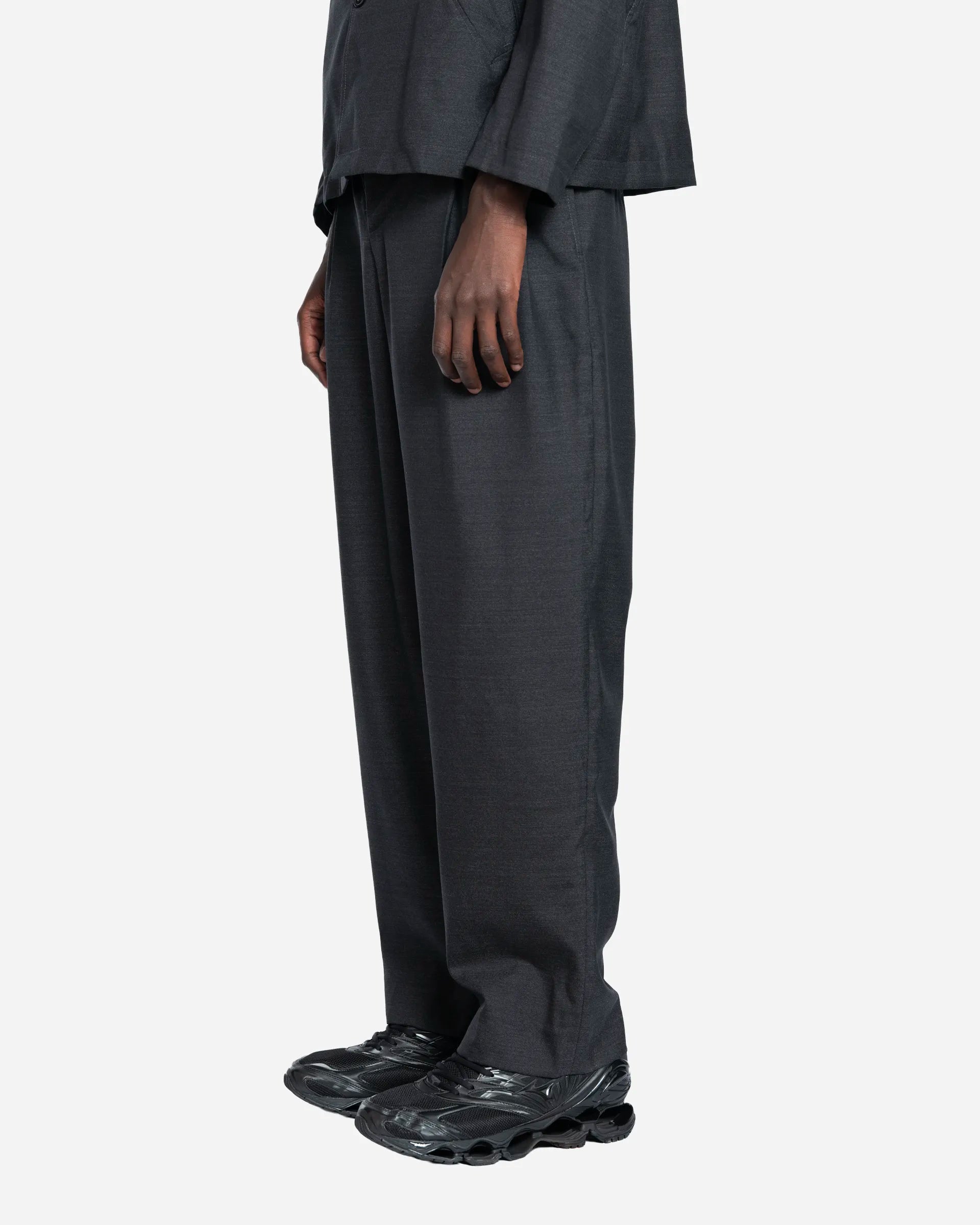 Pantalon à Deux Plis Dark Grey