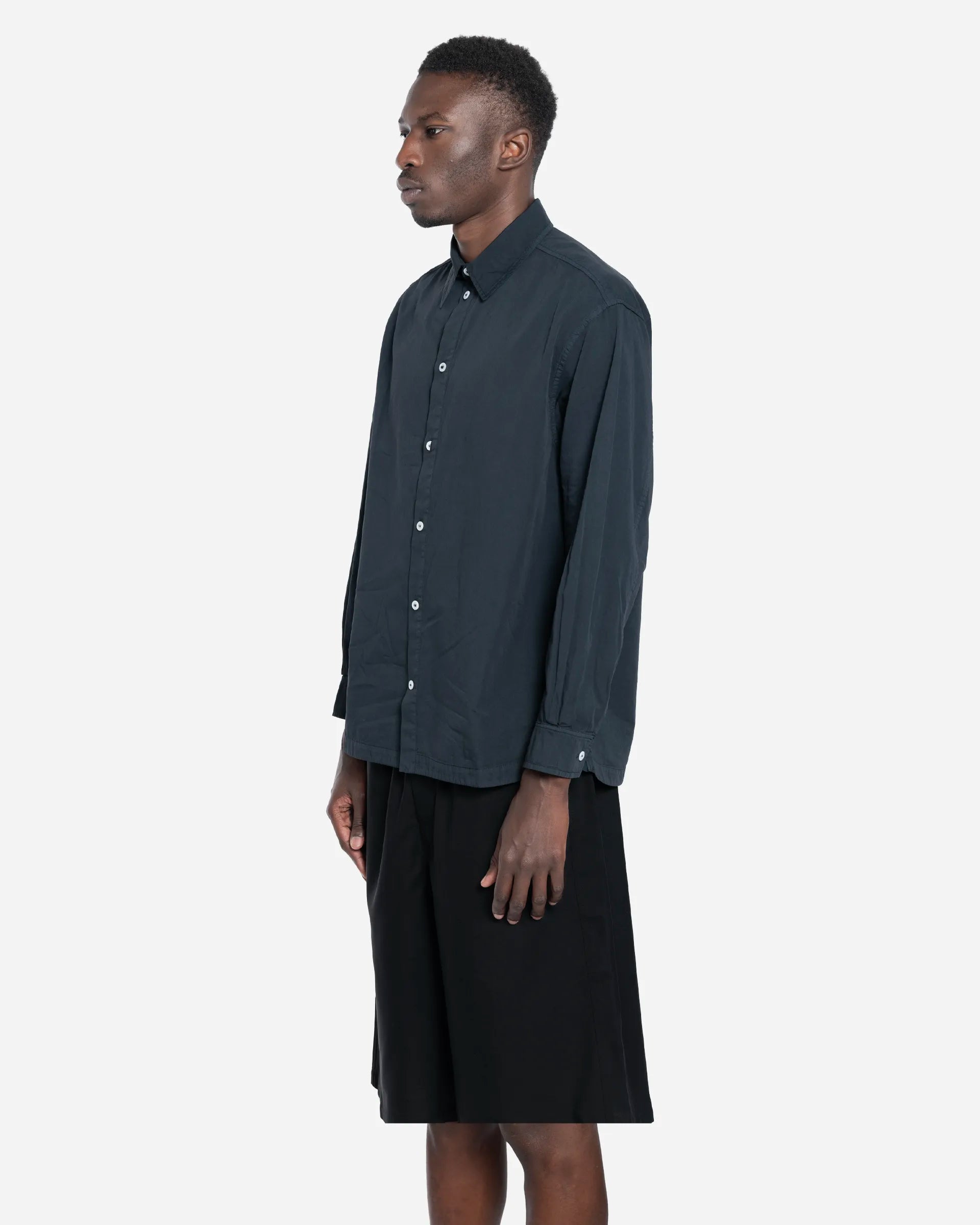 Chemise Everyday en Soie Noir