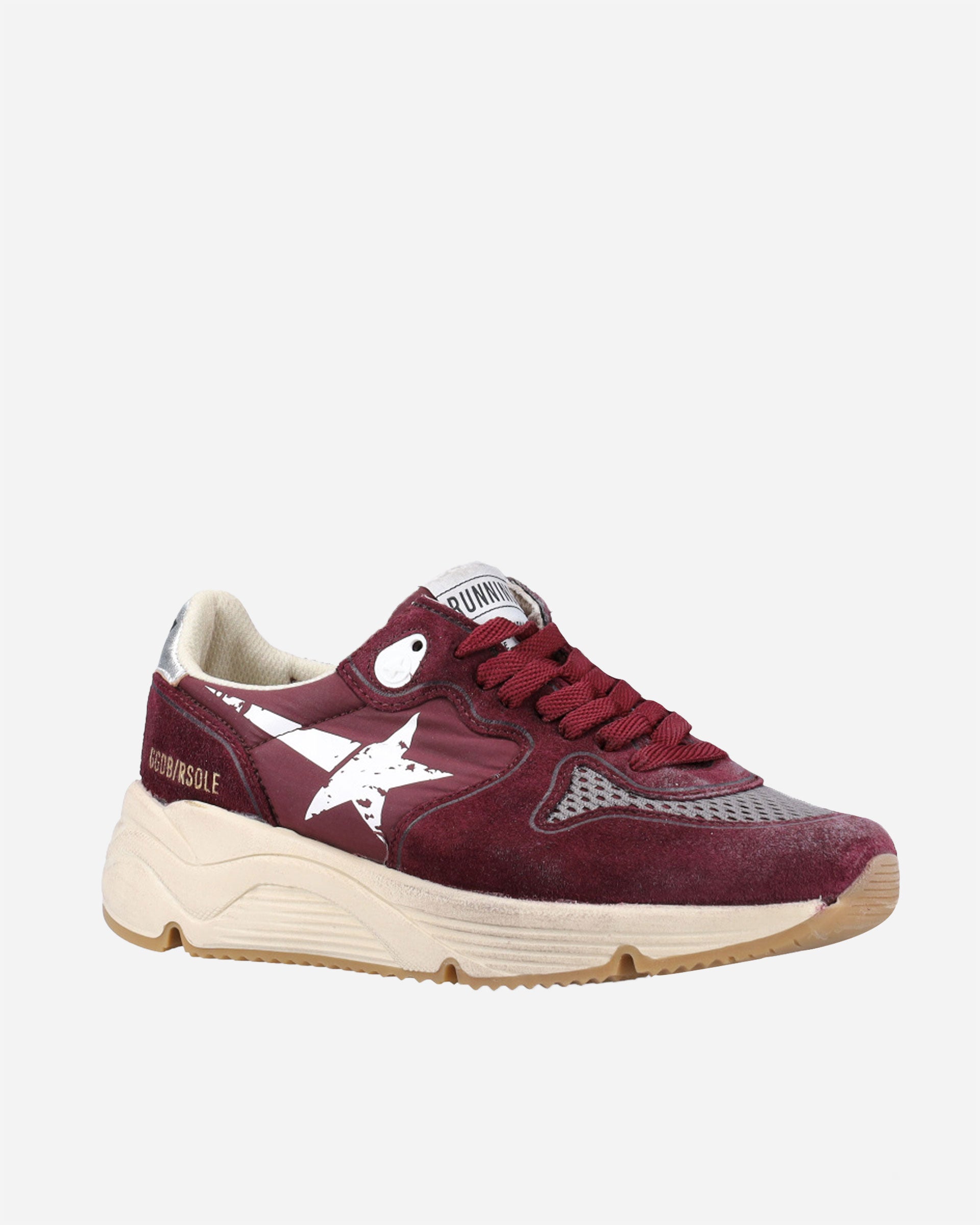 Running Sole Bordeaux/White/Silver