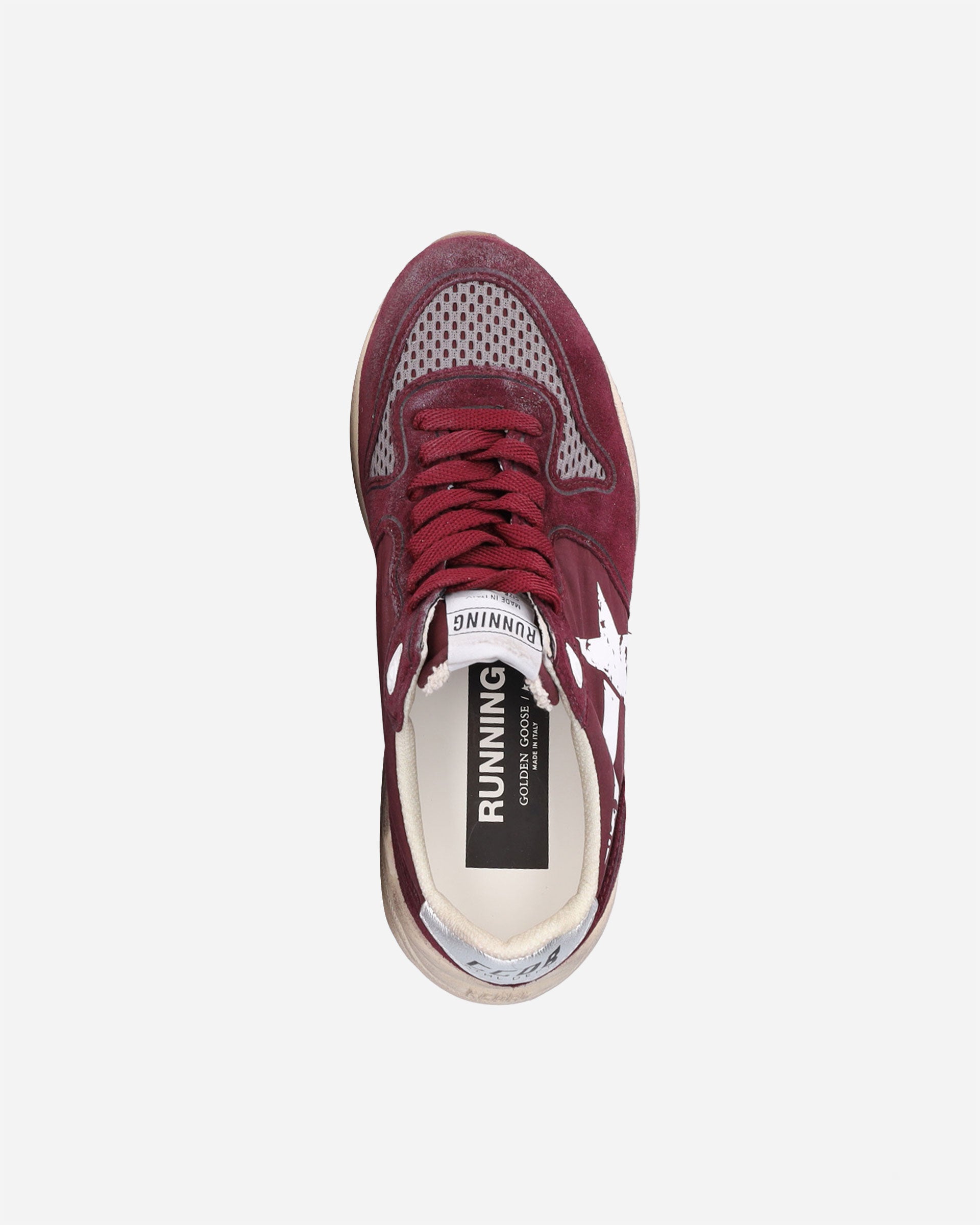 Running Sole Bordeaux/White/Silver