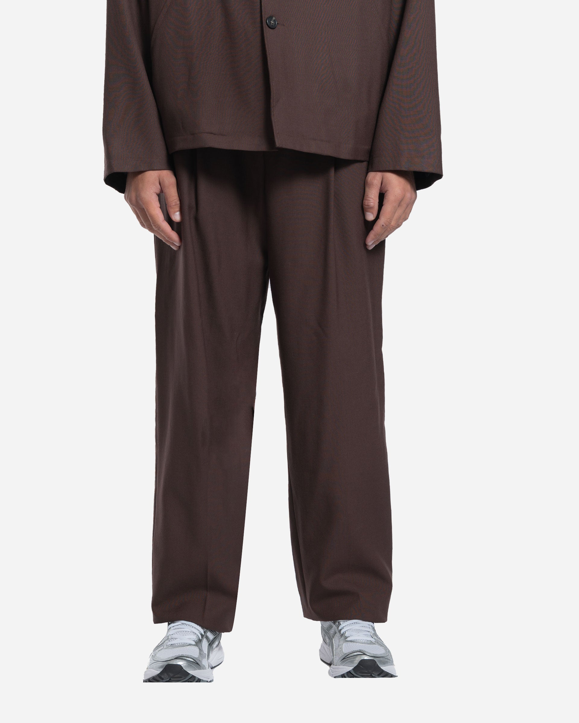 Pantalon Two Pleats Chocolat