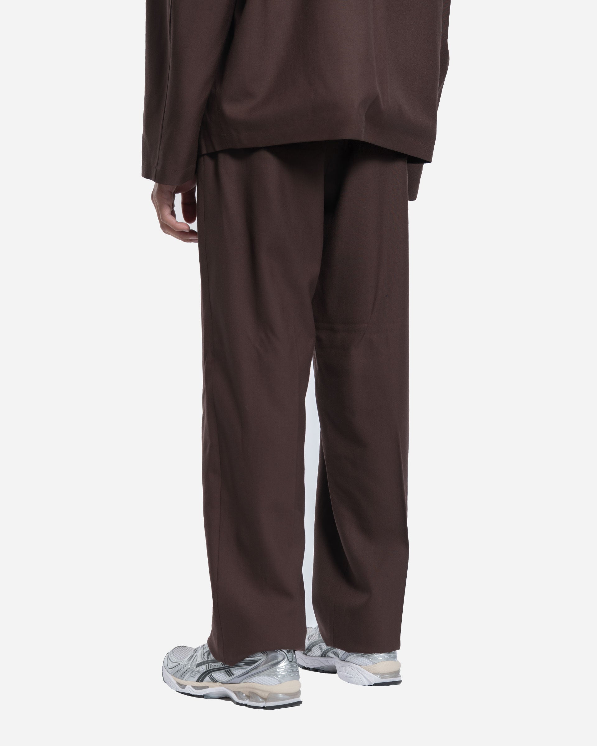 Pantalon Two Pleats Chocolat