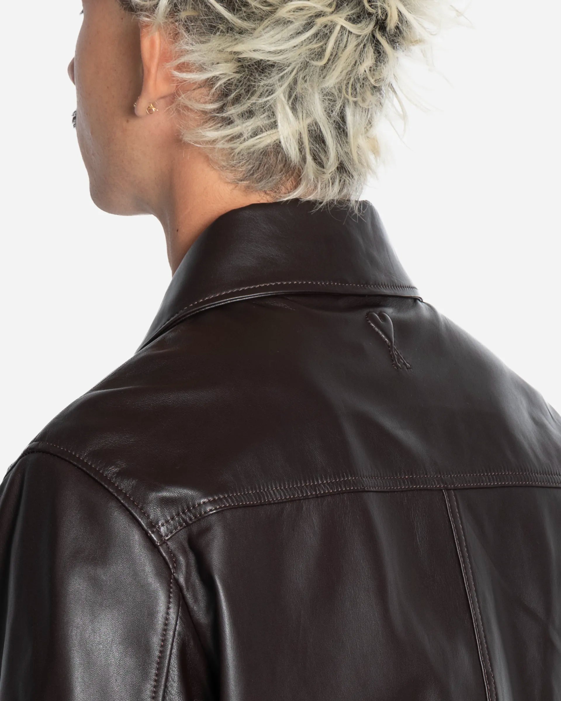 Blouson en Cuir d'Agneau