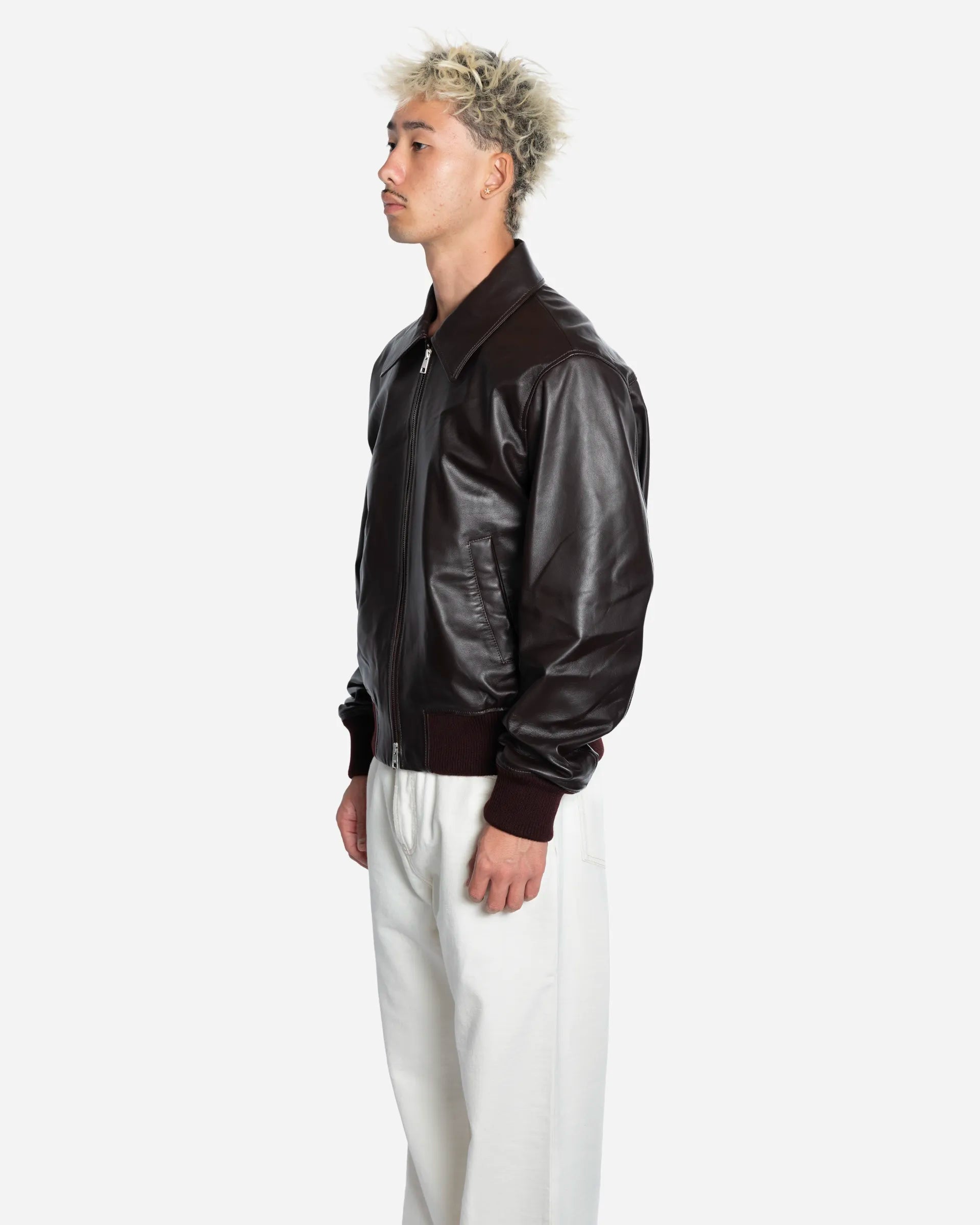 Blouson en Cuir d'Agneau